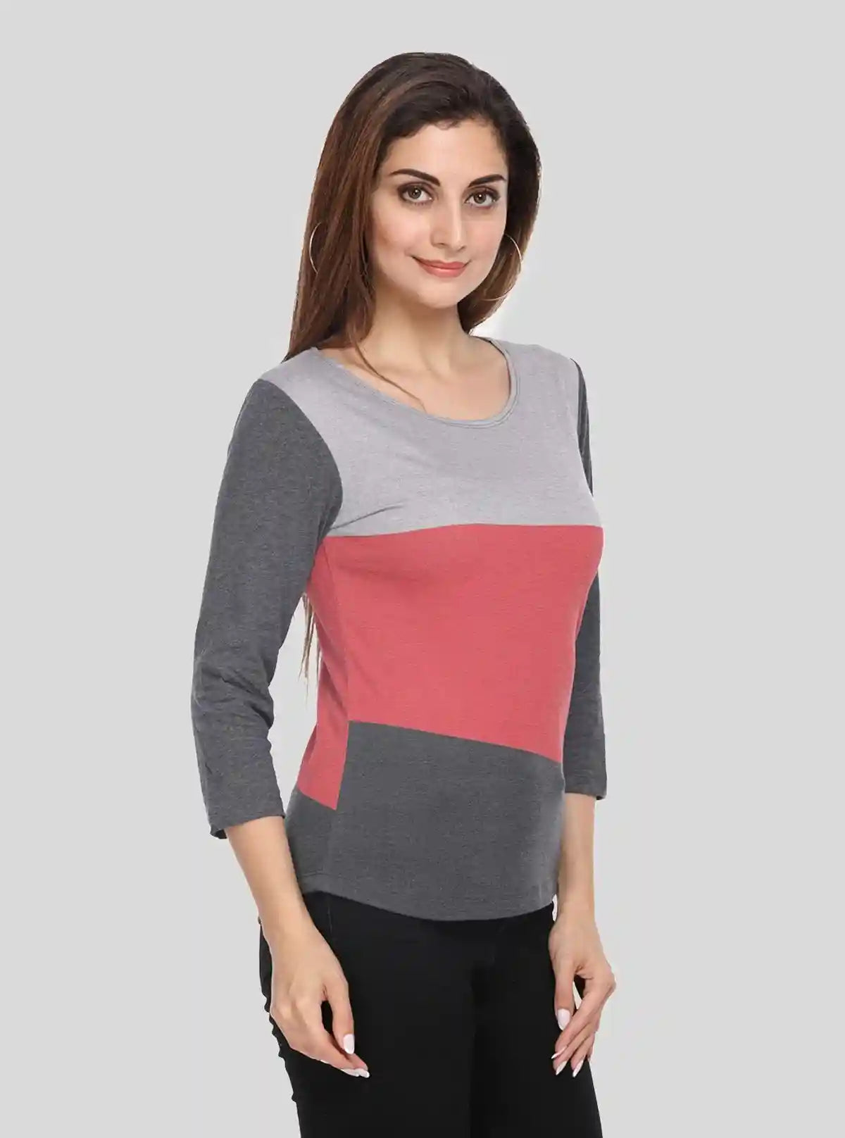 Women's Elegant Tri-Colour Top – Stylish & Modern Wear by Boer & Fitch | Buy Online at  Boer and Fitch