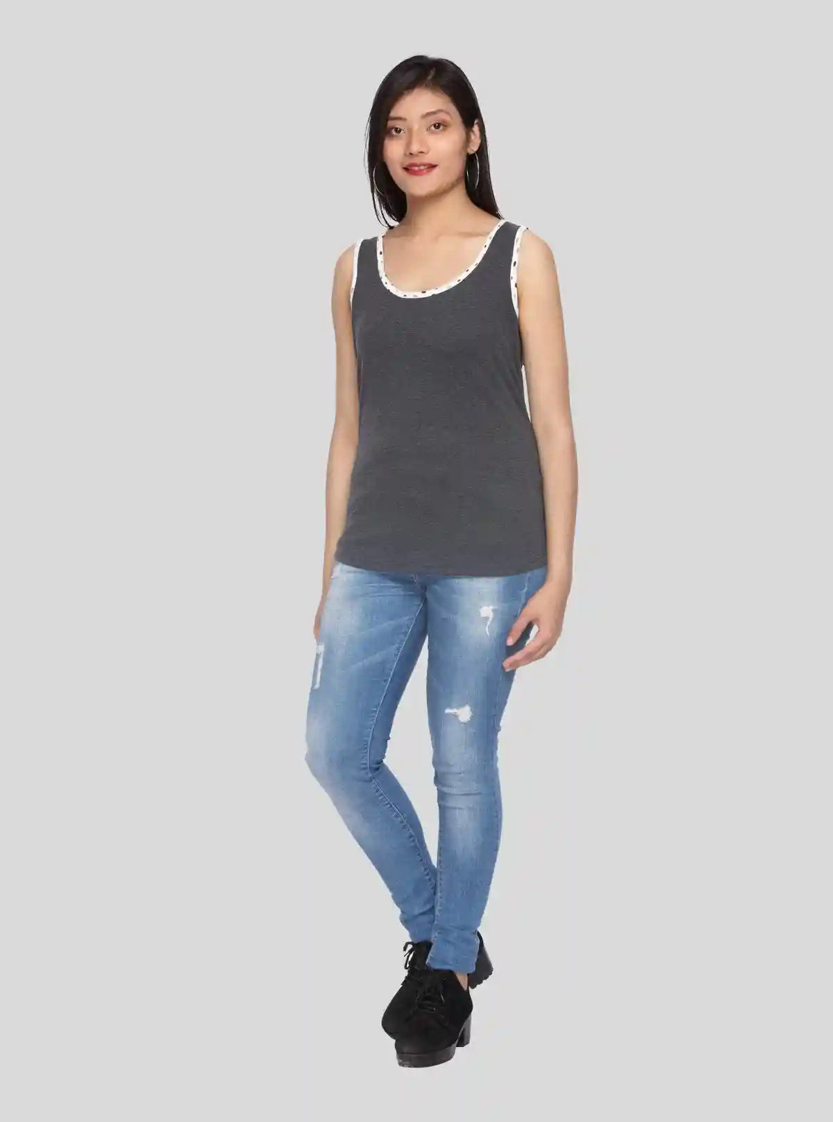 Women’s Dark Melange Tank Top – Boer and Fitch | Buy Online at  Boer and Fitch