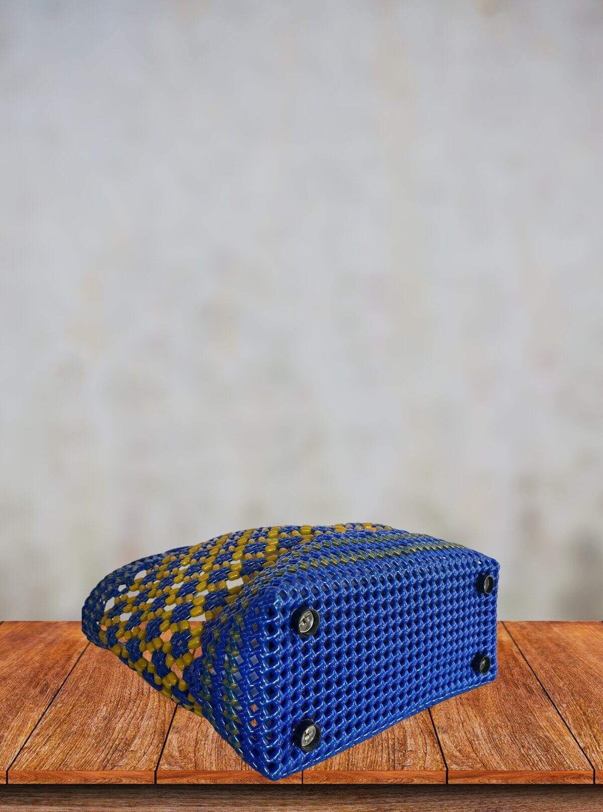 Checkerboard Handmade Beaded Tote Bag – Eco - Friendly Fashion Accessory - Boer and Fitch