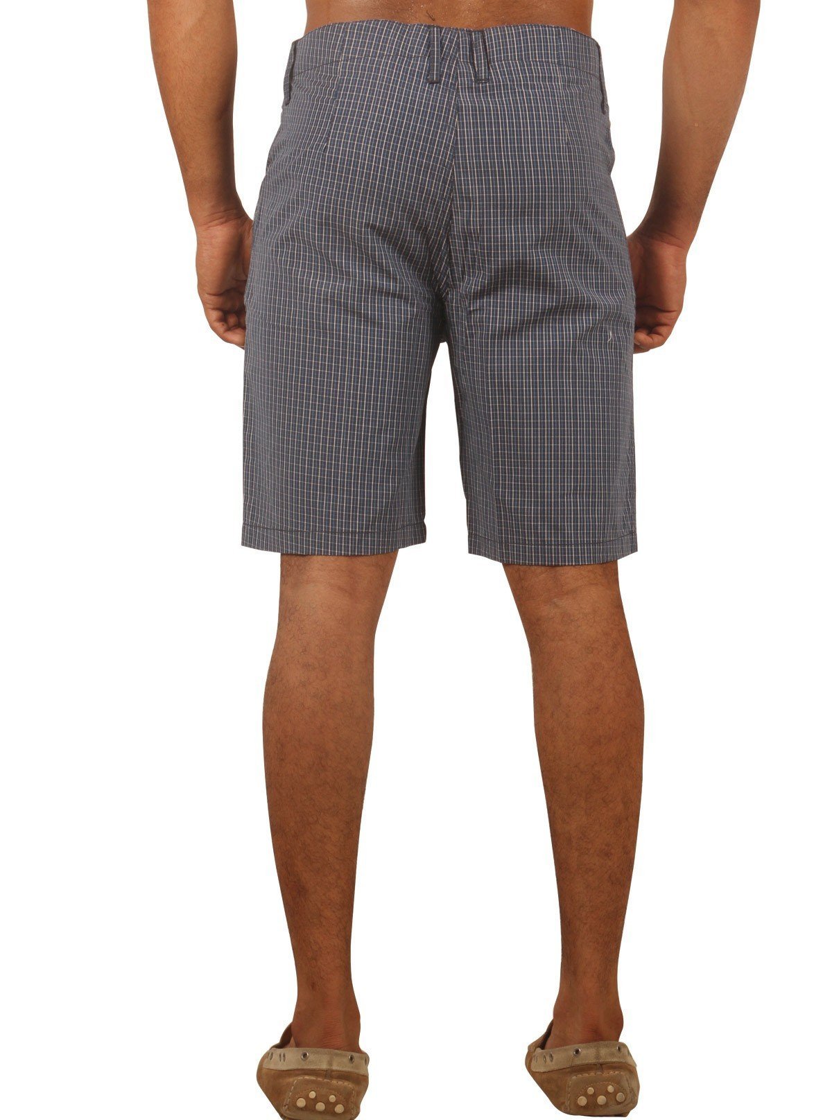 Classic Micro Checked Shorts for Men – Casual Cotton Shorts by Boer and Fitch - Boer and Fitch