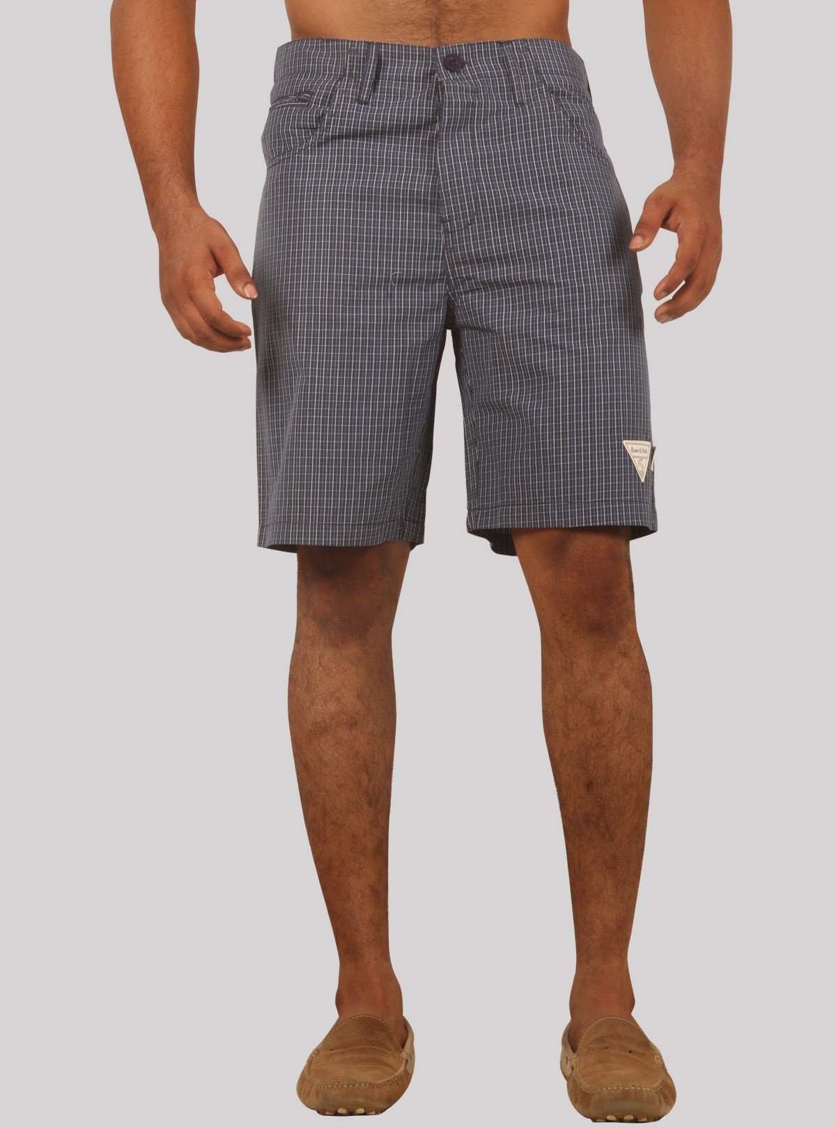 Classic Micro Checked Shorts for Men – Casual Cotton Shorts by Boer and Fitch - Boer and Fitch
