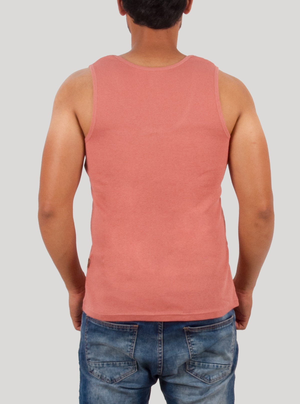 Coral Sleeveless T-Shirt for Men – Casual Summer Tee by Boer and Fitch - Boer and Fitch