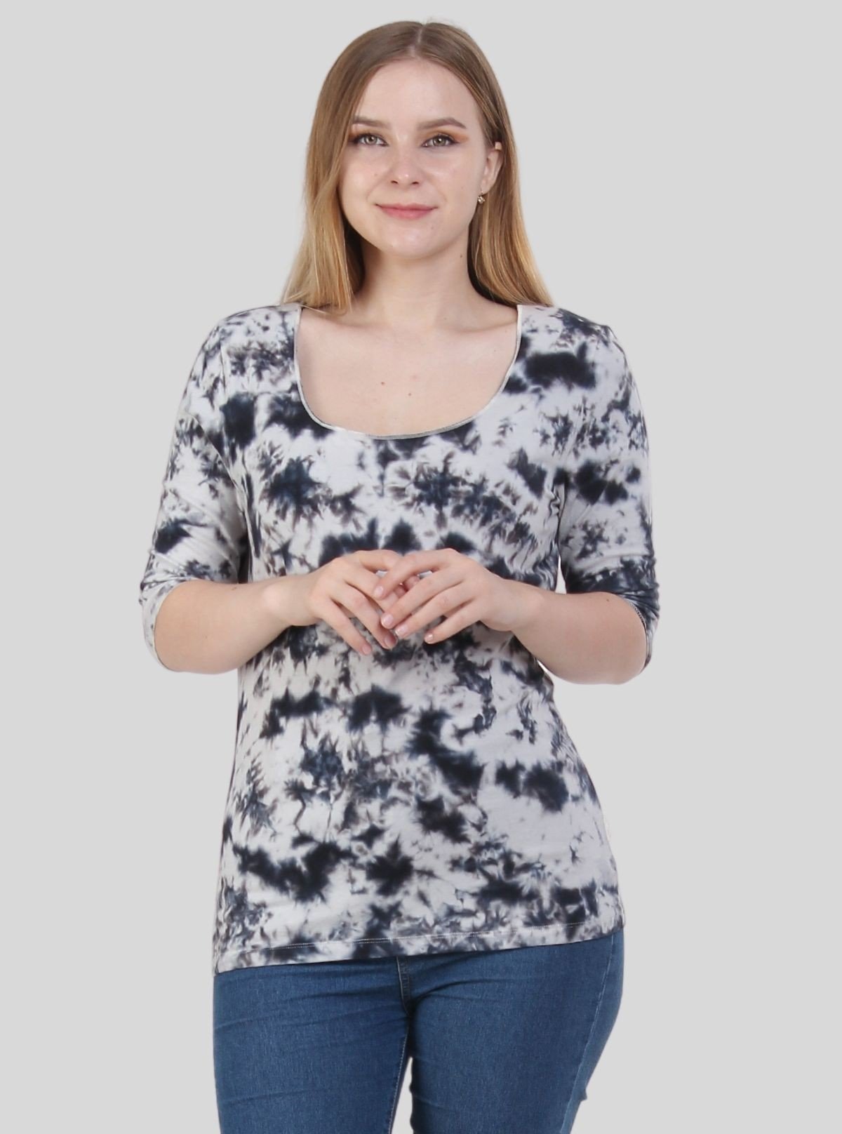 Dark Blue Tie and Dye TShirt - Boer and Fitch