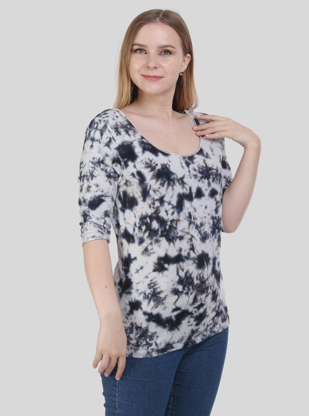 Dark Blue Tie and Dye TShirt - Boer and Fitch