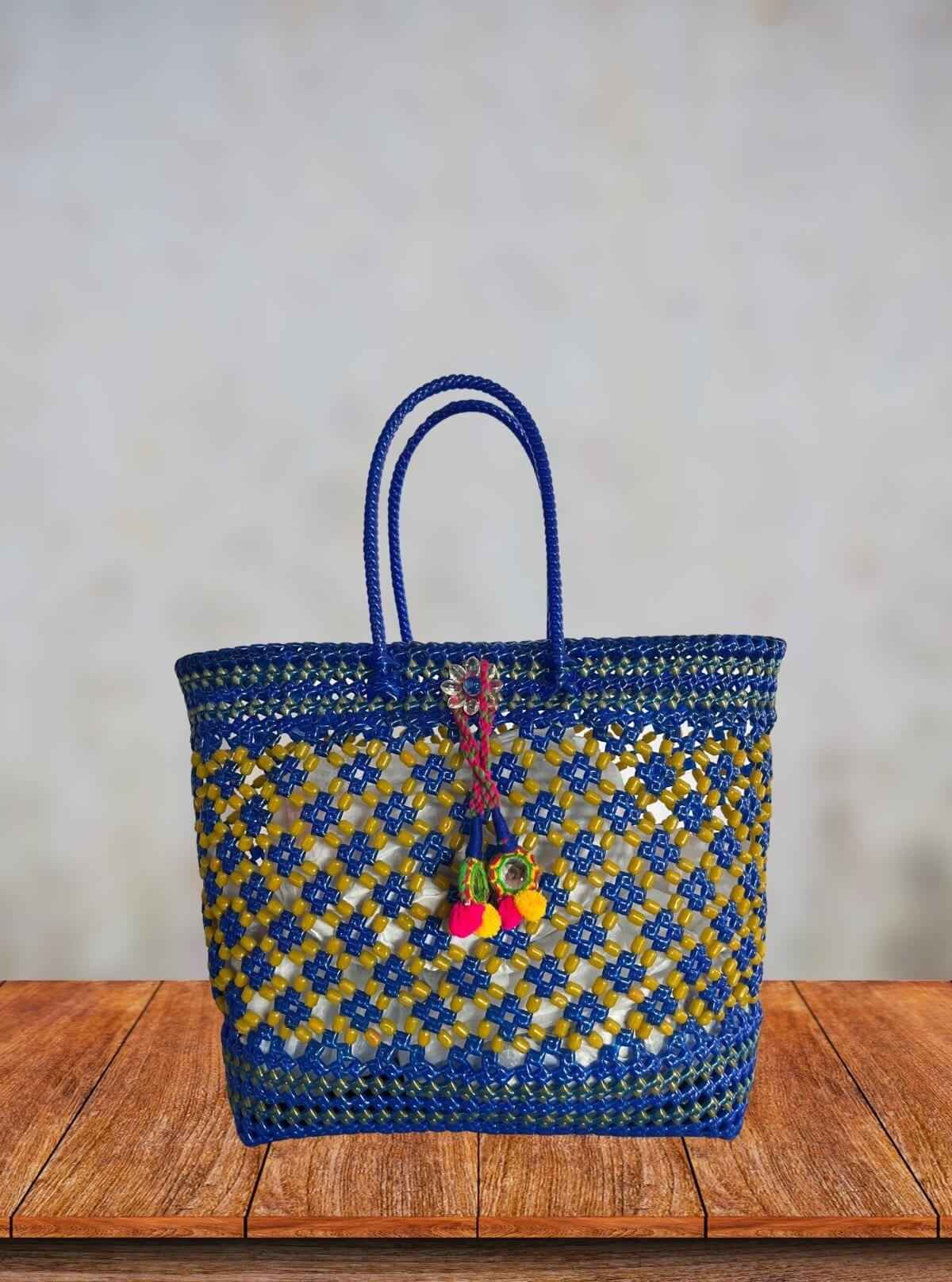 Checkerboard Handmade Beaded Tote Bag – Eco-Friendly Fashion Accessory from Boer and Fitch | Buy Online at gep32c-qs.myshopify.com
