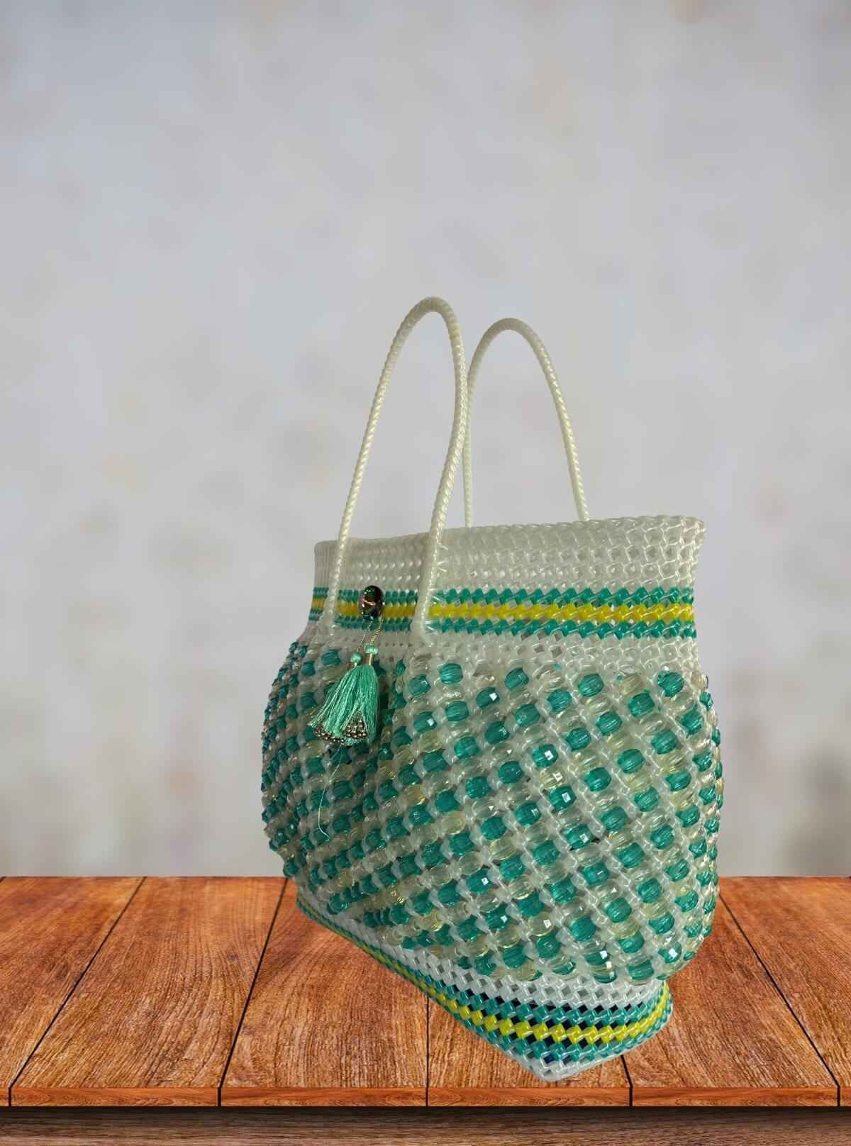 Coastal Chic Handmade Beaded Tote Bag – Stylish Sustainable Accessory from Boer and Fitch | Buy Online at gep32c-qs.myshopify.com