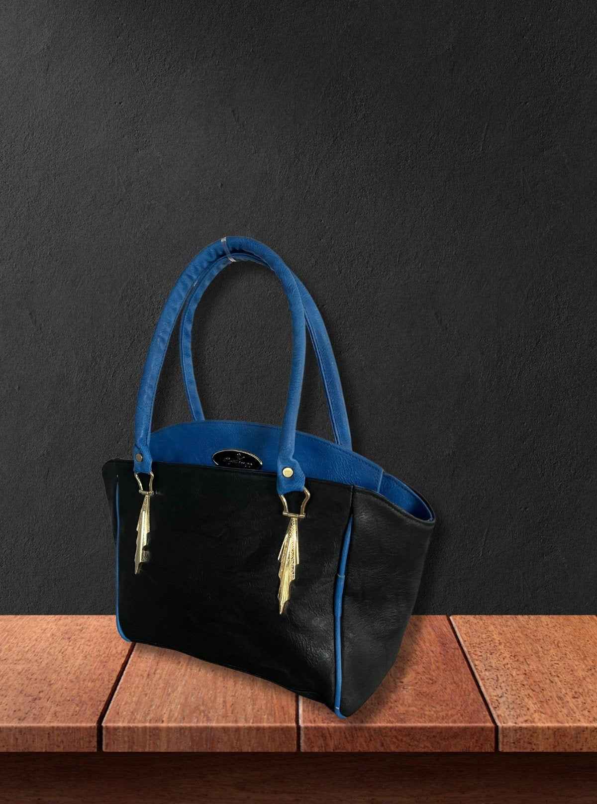 Elegant Blue Leather Bag – Premium Handcrafted Everyday Tote for Women | Buy Online at  Boer and Fitch