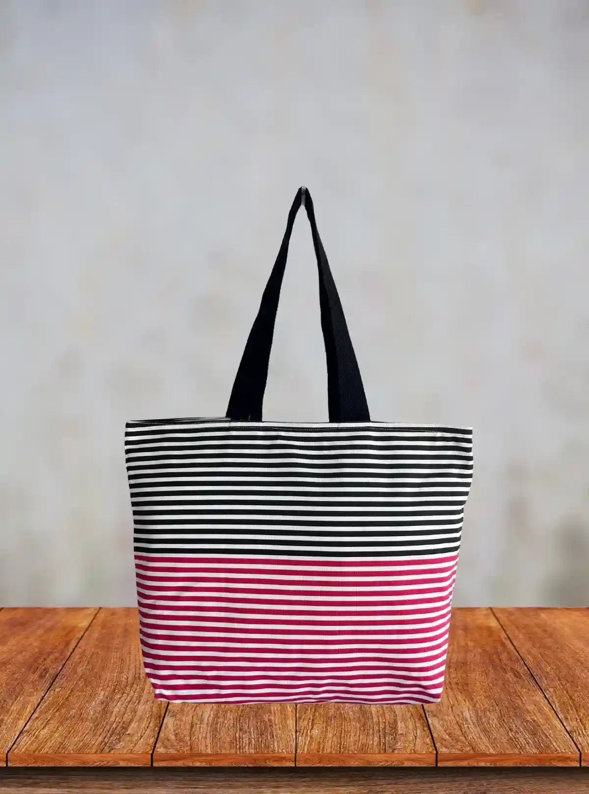Illusional Striped Canvas Bag – Bold Optical Stripes, Everyday Utility | Buy Online at  Boer and Fitch