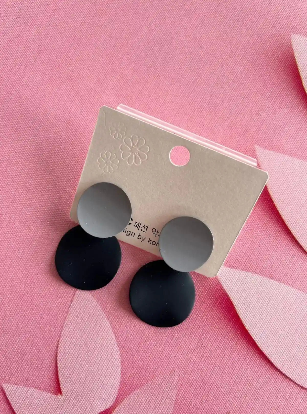 Modern Grey & Black Geometric Earrings for Women – Bold Style by Boer and Fitch | Buy Online at  Boer and Fitch