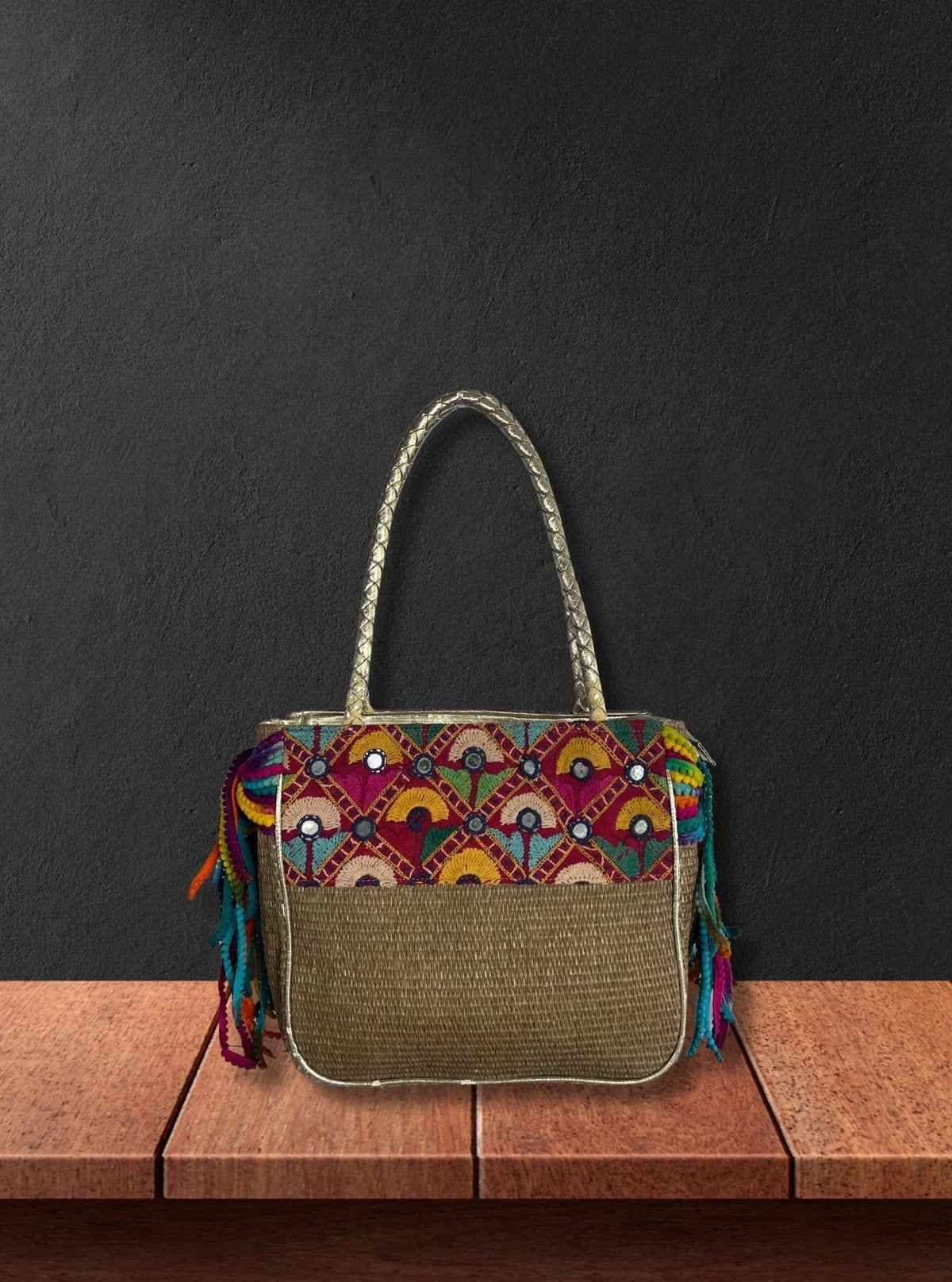 Multicolor Handy Designer Bag – Bold, Compact & Fashion-Forward Accessory | Buy Online at  Boer and Fitch