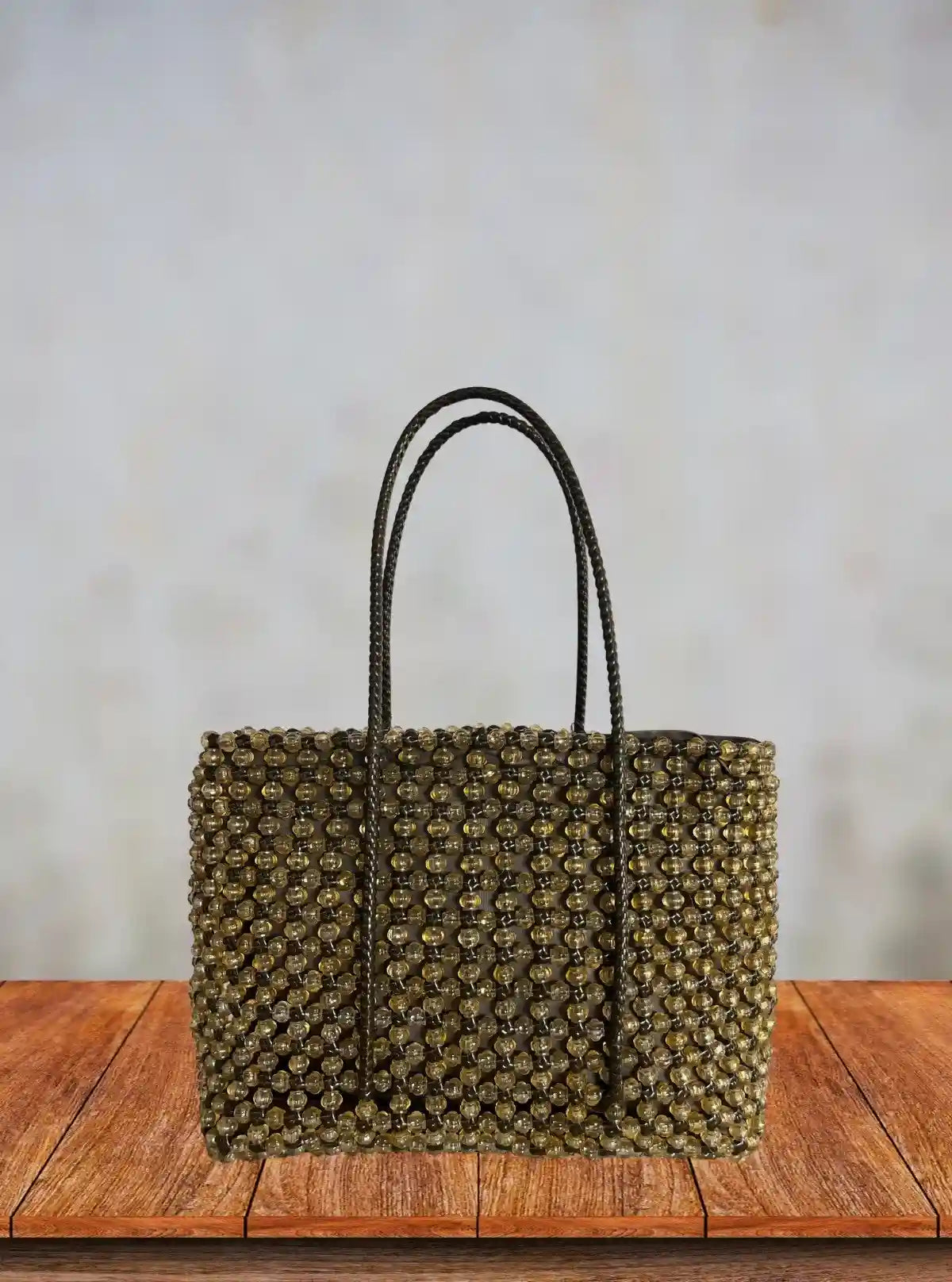Natural Wood Handmade Beaded Tote Bag with Zip – Eco Chic Fashion from Boer and Fitch | Buy Online at gep32c-qs.myshopify.com