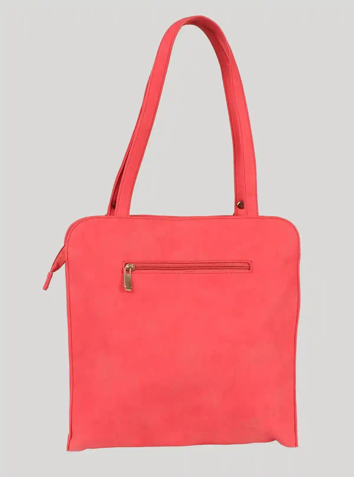 Peach Solid Leather Bag – Sleek, Stylish & Sophisticated Everyday Essential | Buy Online at  Boer and Fitch