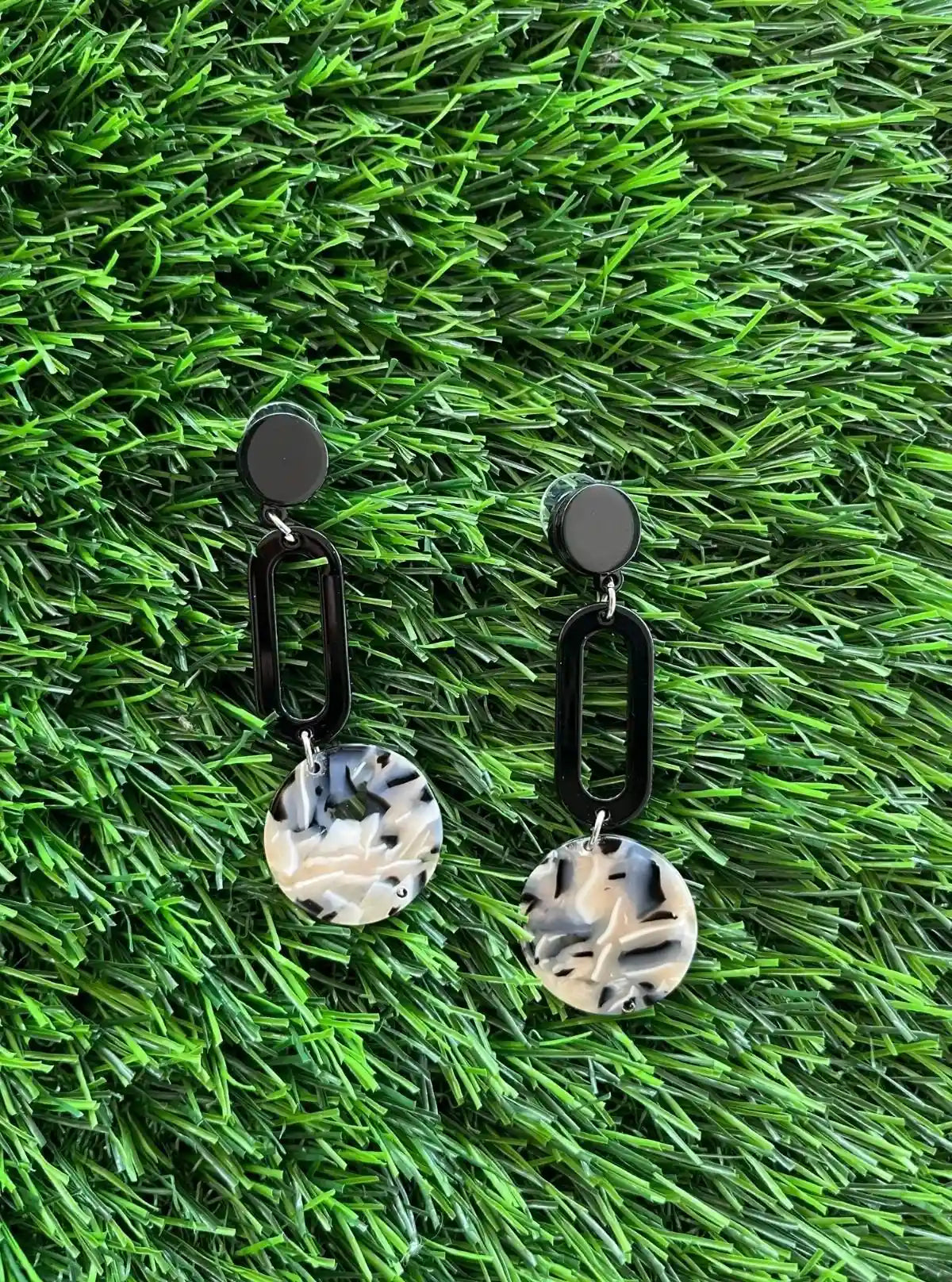 Women’s Marble Danglers – Elegant Statement Earrings for Modern Style | Buy Online at  Boer and Fitch