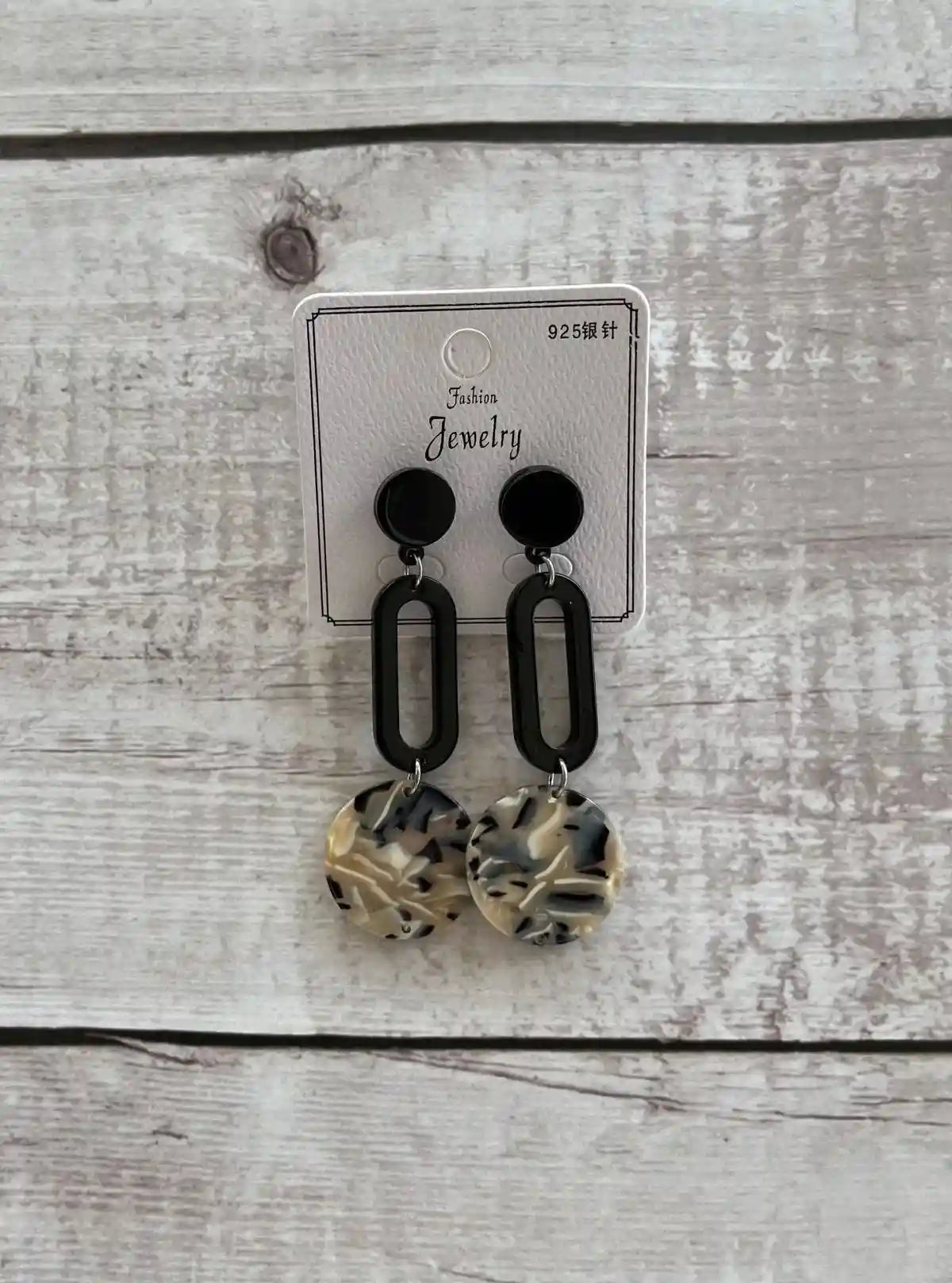 Women’s Marble Danglers – Elegant Statement Earrings for Modern Style | Buy Online at  Boer and Fitch