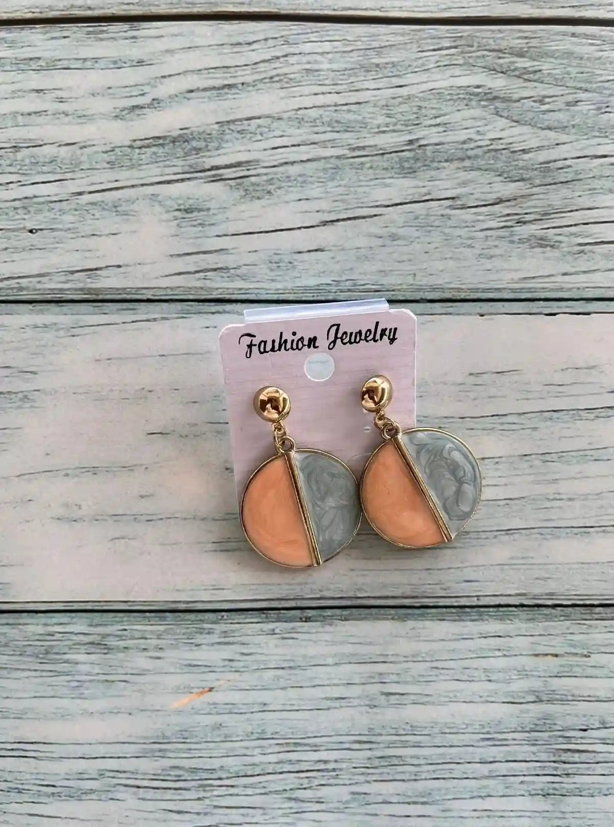 Women’s Orange Clay Slab Earrings – Handcrafted Boho Chic Style | Buy Online at  Boer and Fitch