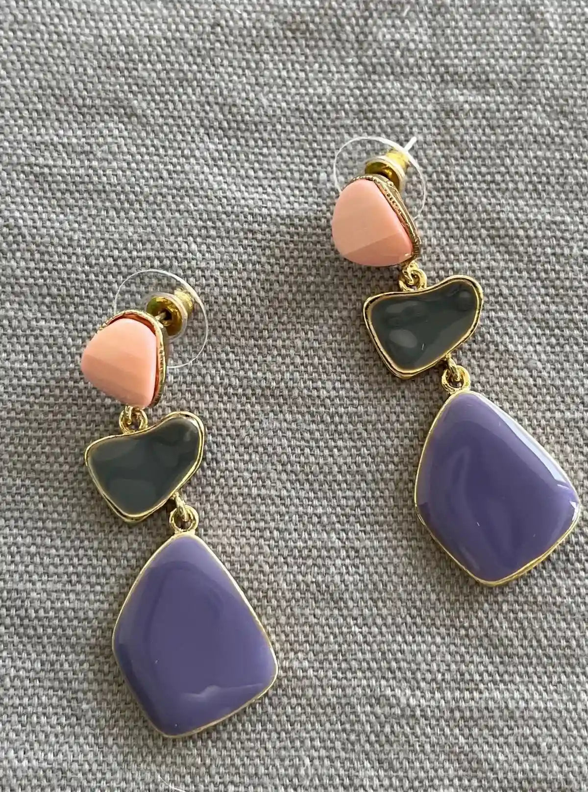 Women’s Purple Dramatic Drop Earrings – Statement Style by Boer and Fitch | Buy Online at  Boer and Fitch