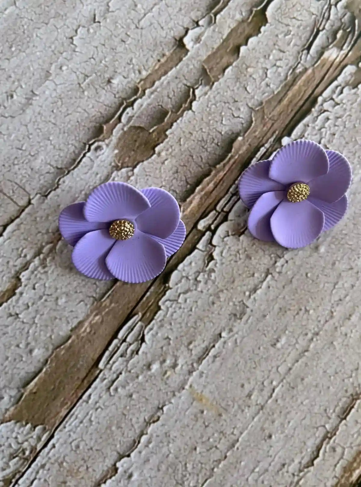 Women’s Purple Floral Stud Earrings – Chic & Feminine Style | Buy Online at  Boer and Fitch