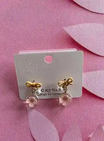 Women’s Yellow Miraclewood Korean Earrings – Trendy Minimalist Style