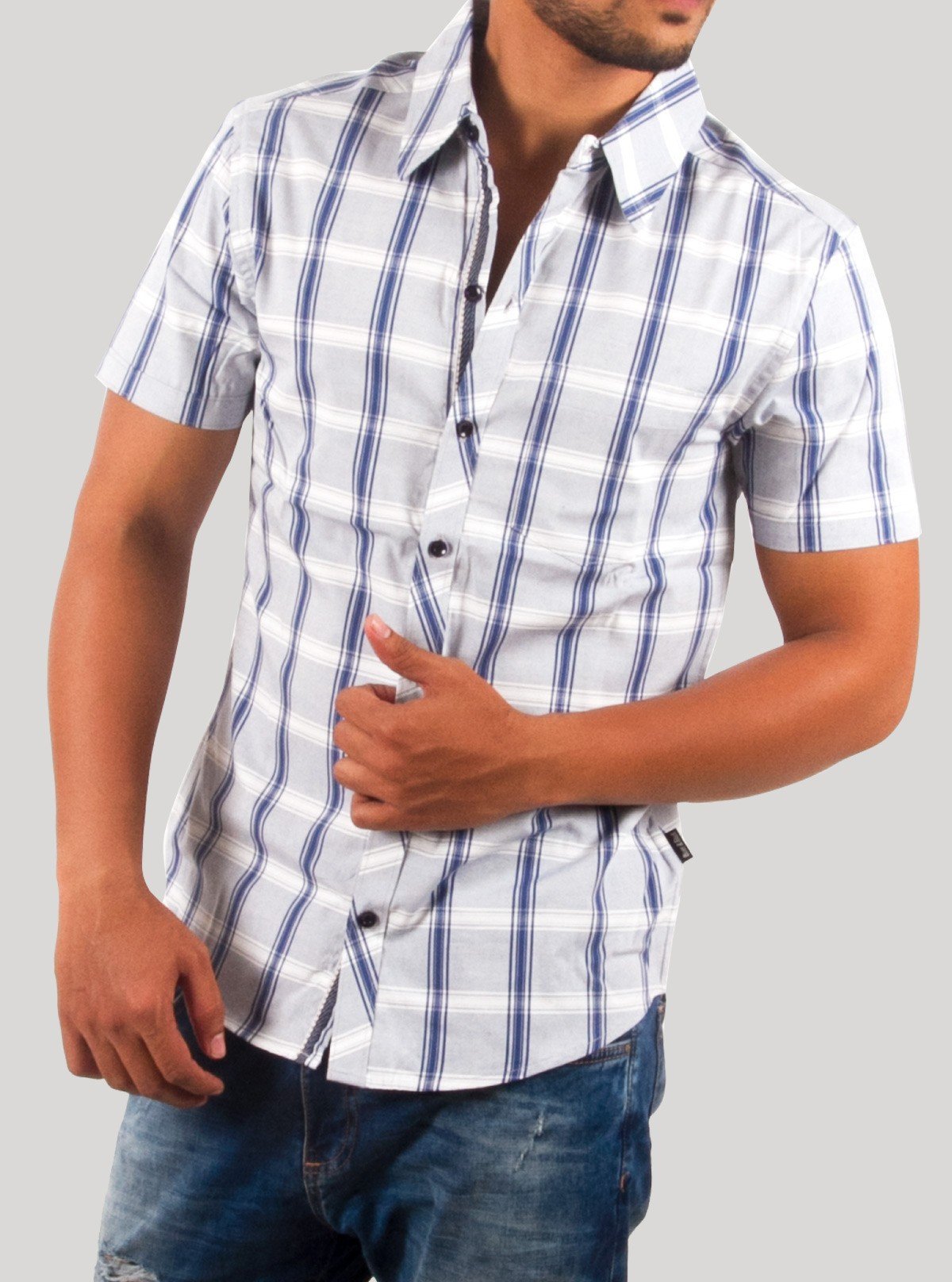 Elegant Checked Half Sleeve Casual Shirt for Men – Boer and Fitch - Boer and Fitch