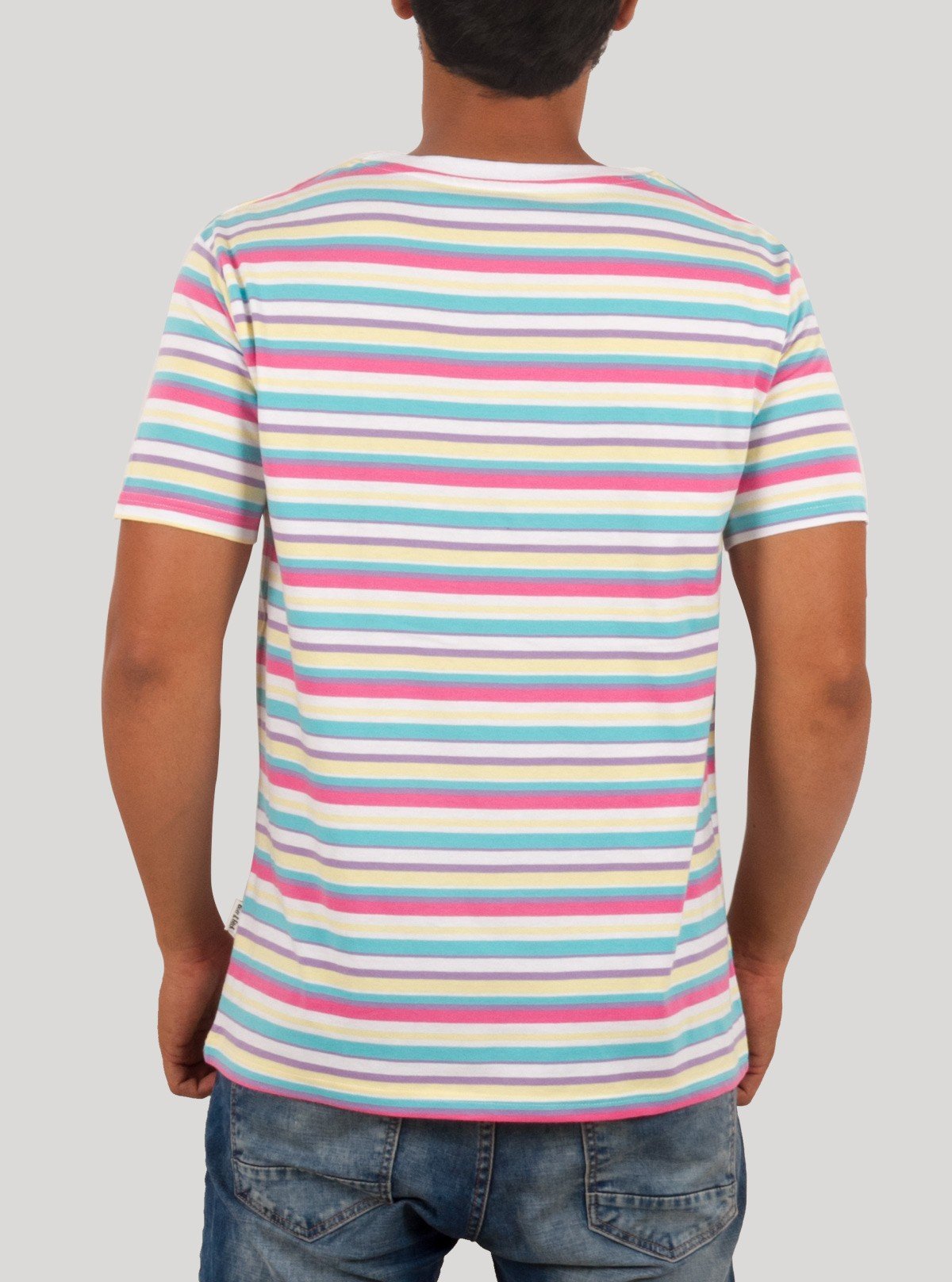 Elegant Multicolor Striped T-Shirt for Men – Boer and Fitch - Boer and Fitch