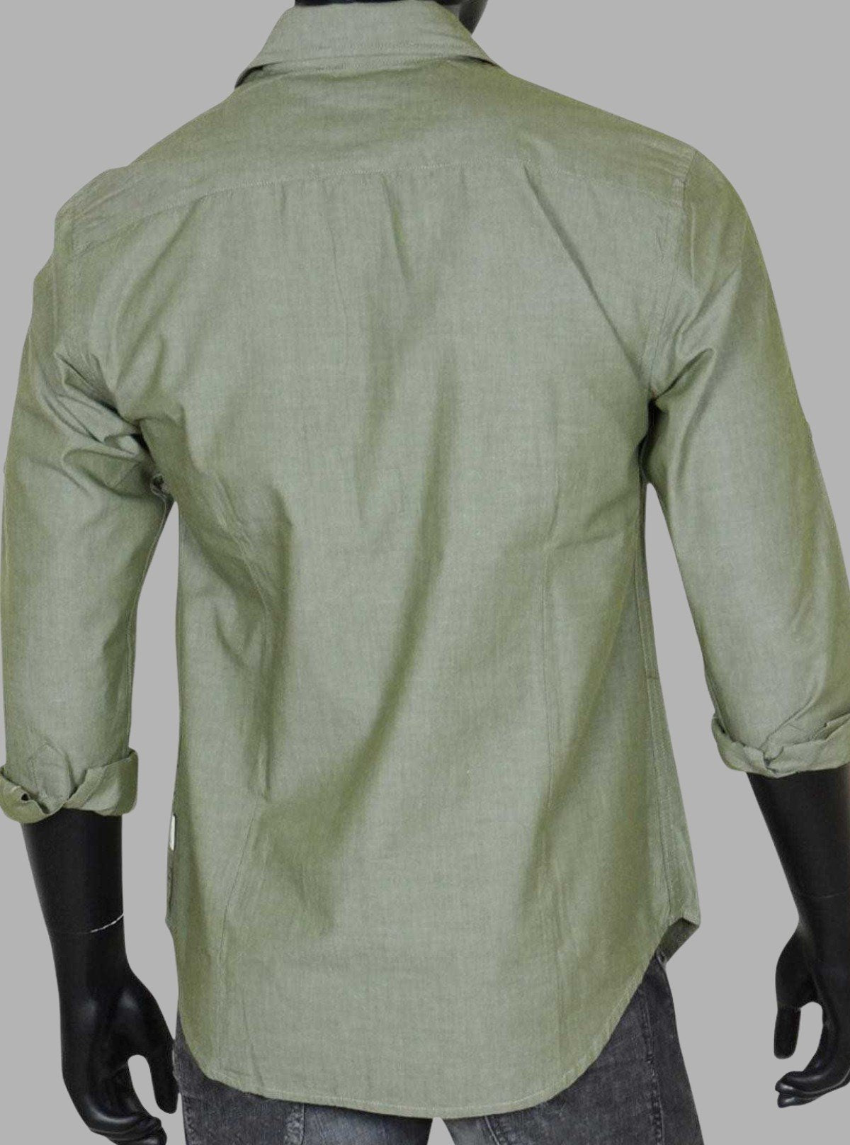 Forest Green Slim Fit Full Sleeve Cotton Shirt for Men – Casual & Smart by Boer and Fitch - Boer and Fitch