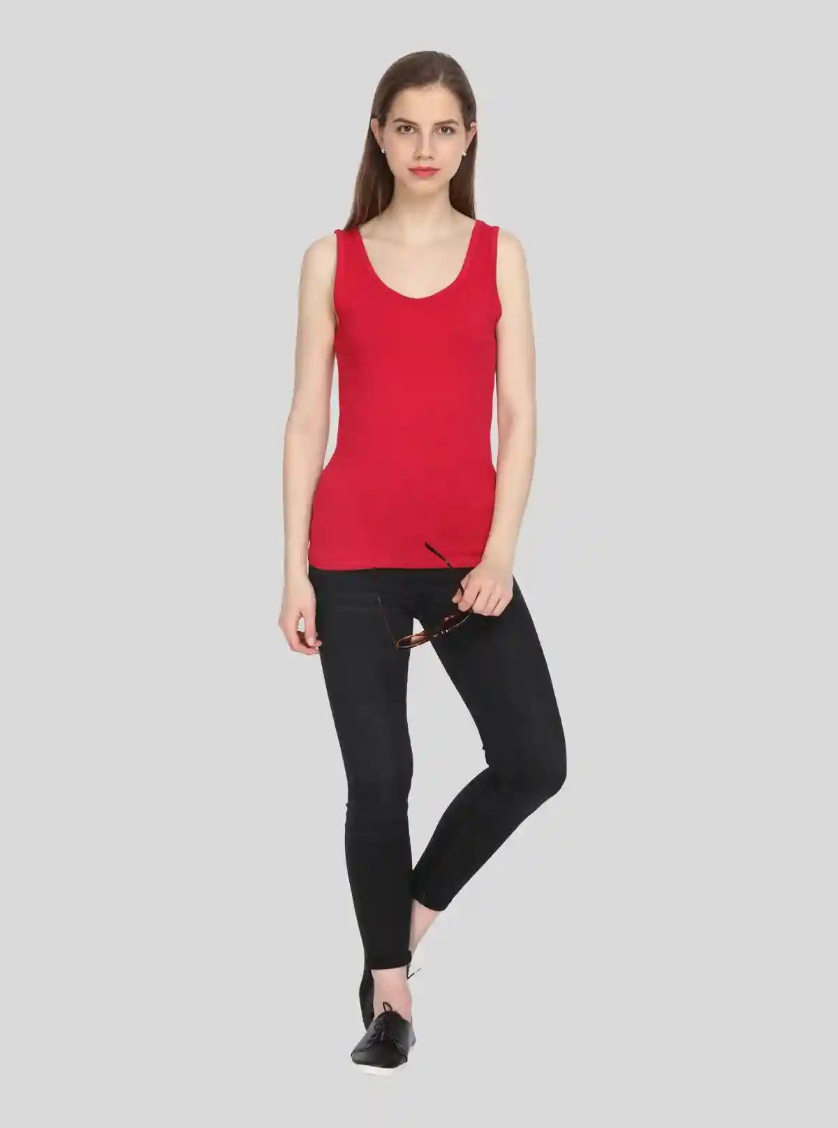 Women’s Cherry Red Sleeveless Stretch Top – Boer and Fitch | Buy Online at  Boer and Fitch