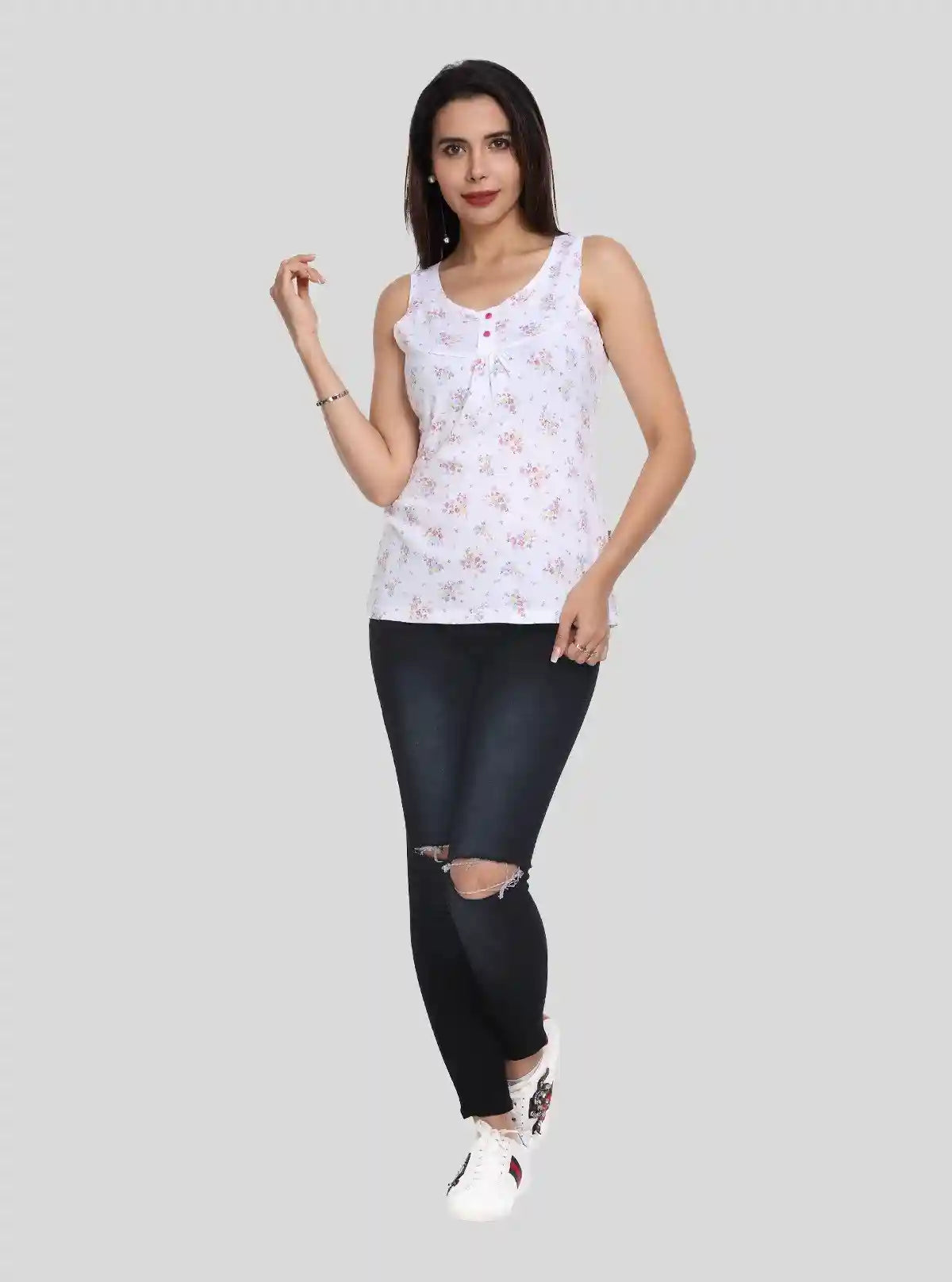 Women's Coral Pink Cotton Shrug with White Floral Inner – Boer and Fitch | Buy Online at  Boer and Fitch