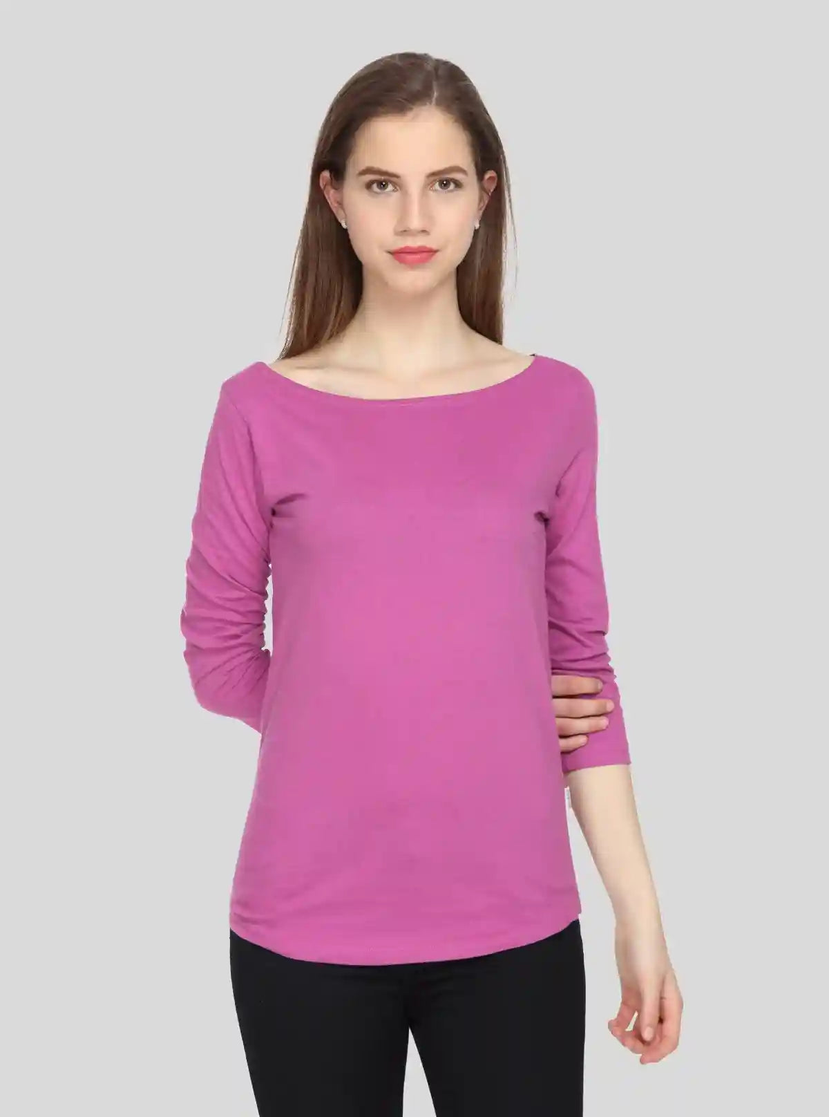 Women’s Long Sleeve Fuchsia Cotton Top – Boer and Fitch | Buy Online at  Boer and Fitch