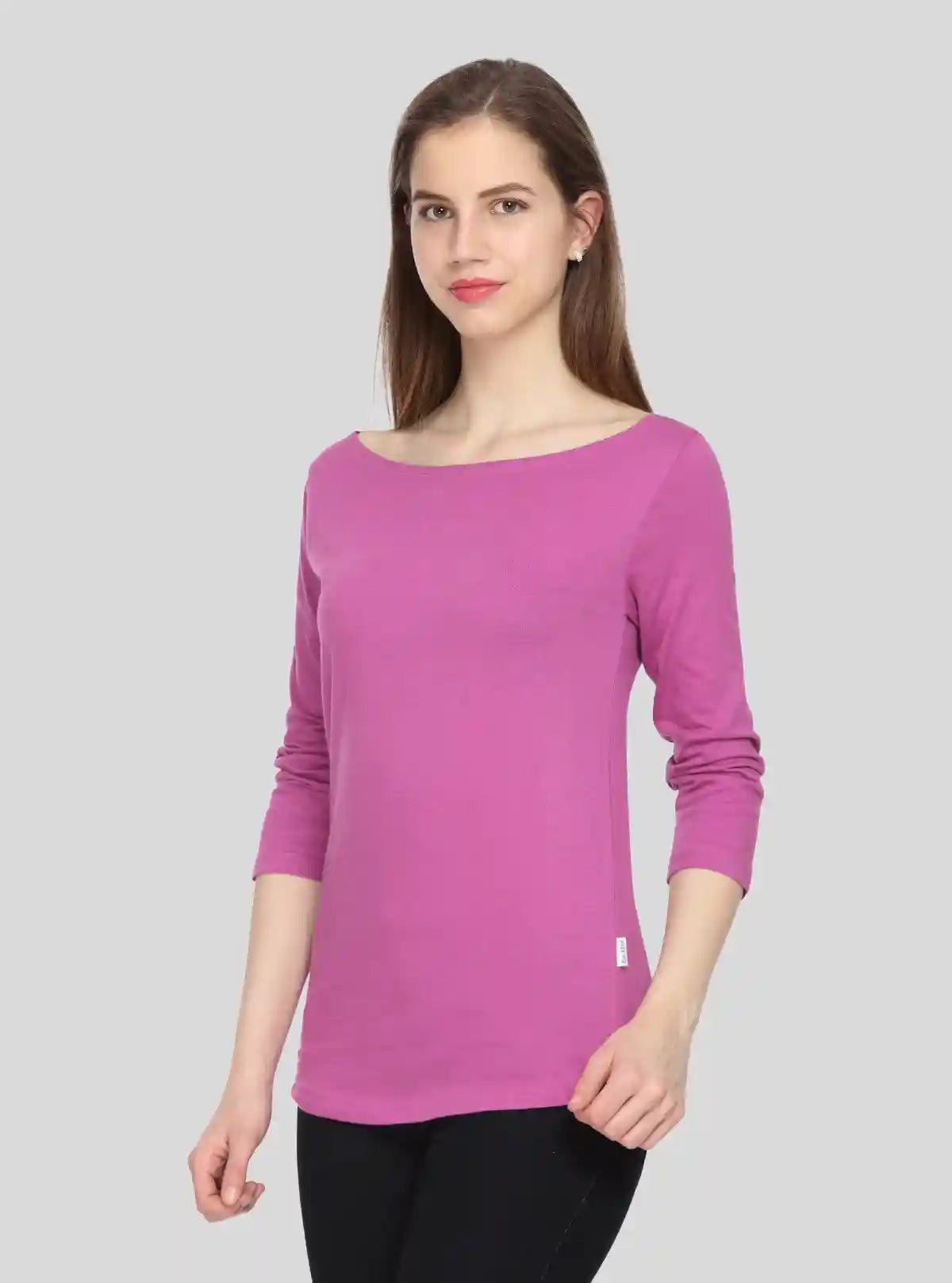 Women’s Long Sleeve Fuchsia Cotton Top – Boer and Fitch | Buy Online at  Boer and Fitch