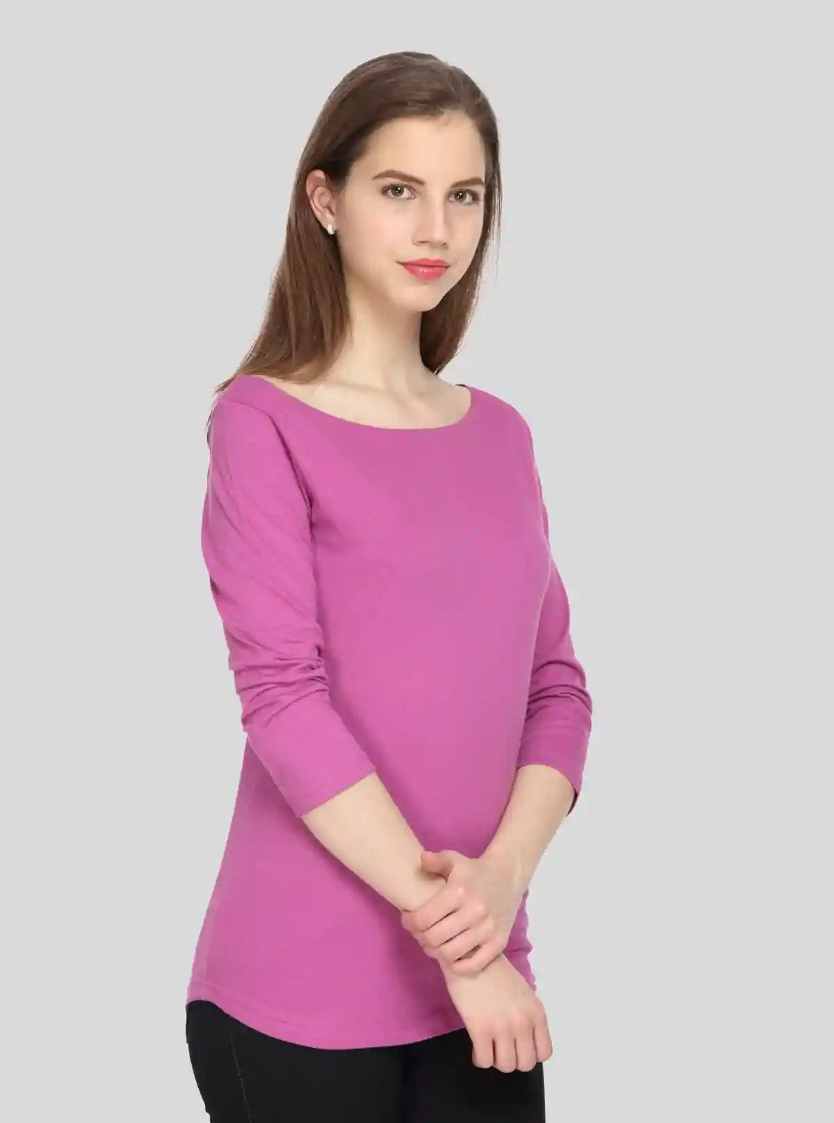 Women’s Long Sleeve Fuchsia Cotton Top – Boer and Fitch | Buy Online at  Boer and Fitch