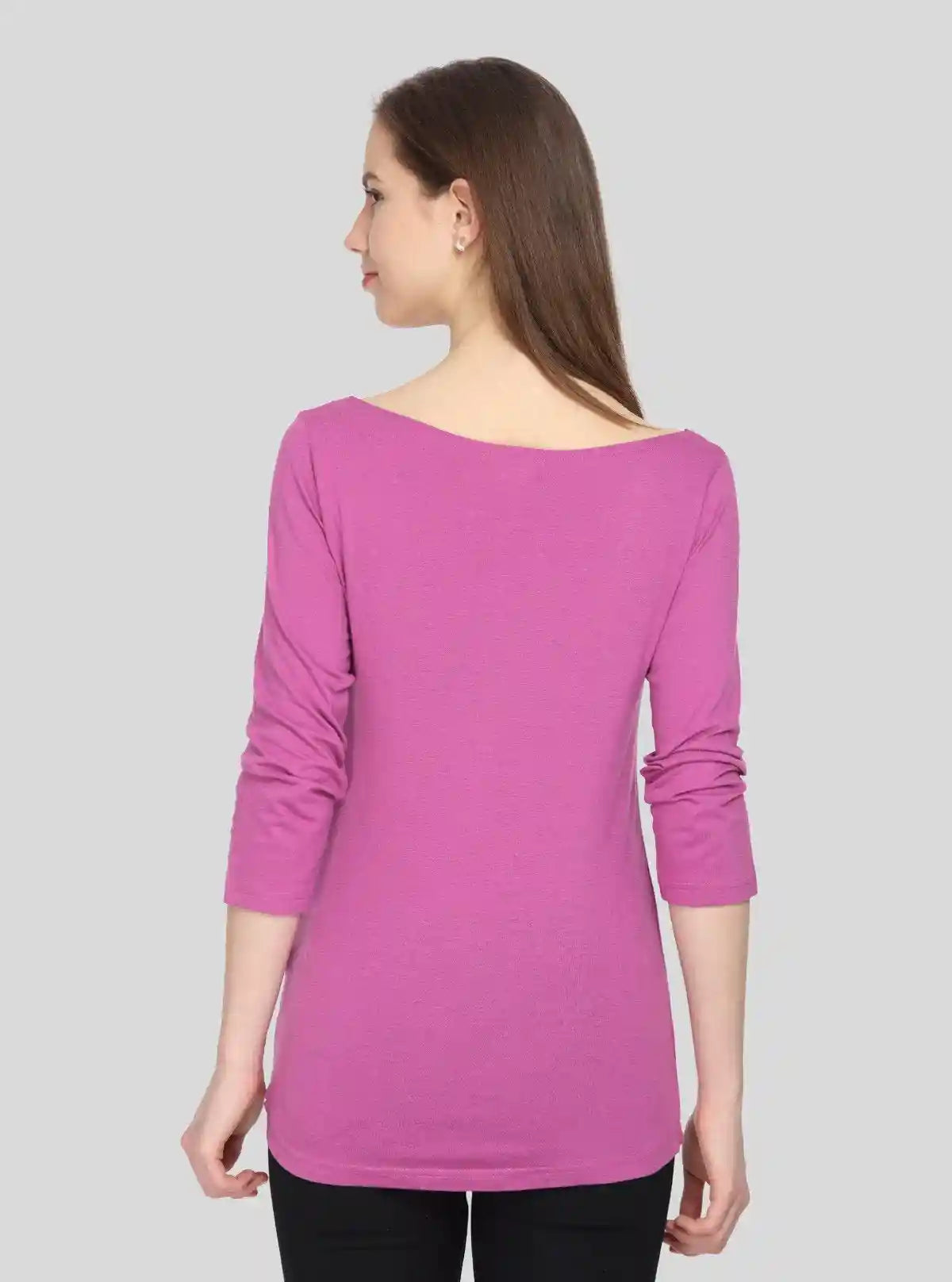 Women’s Long Sleeve Fuchsia Cotton Top – Boer and Fitch | Buy Online at  Boer and Fitch