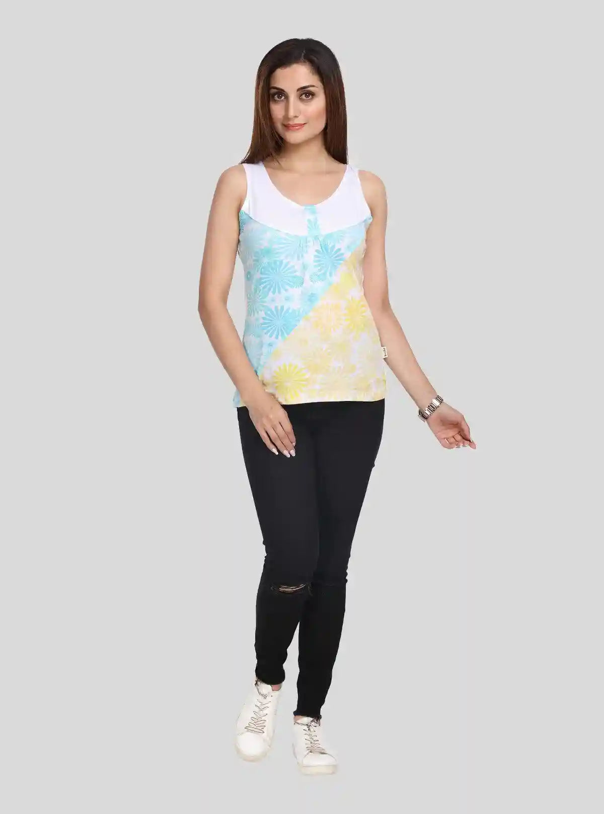 Women's Pink & Yellow Cotton Shrug with Floral Inner – Boer and Fitch | Buy Online at  Boer and Fitch