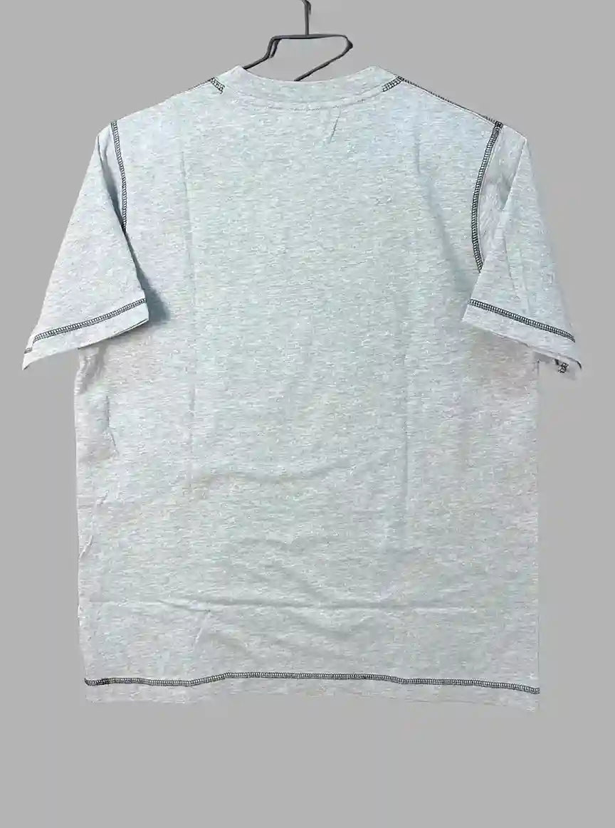 Grey GIN Printed T-Shirt for Men – Casual Graphic Tee by Boer and Fitch