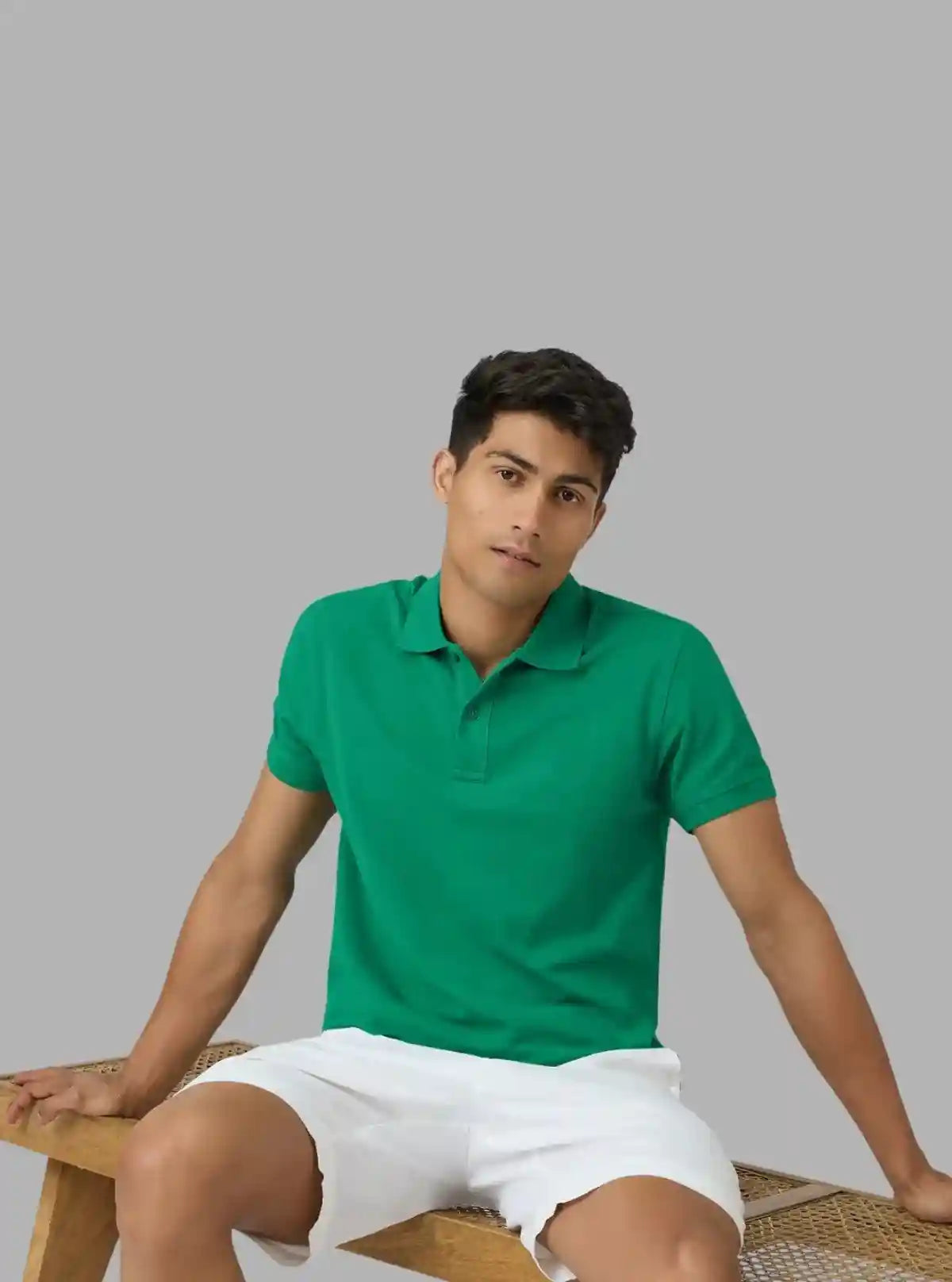Men’s Parrot Green Polo T-Shirt with Collar & Cuff | 100% Cotton Piqué Knit | Boer & Fitch | Buy Online at  Boer and Fitch