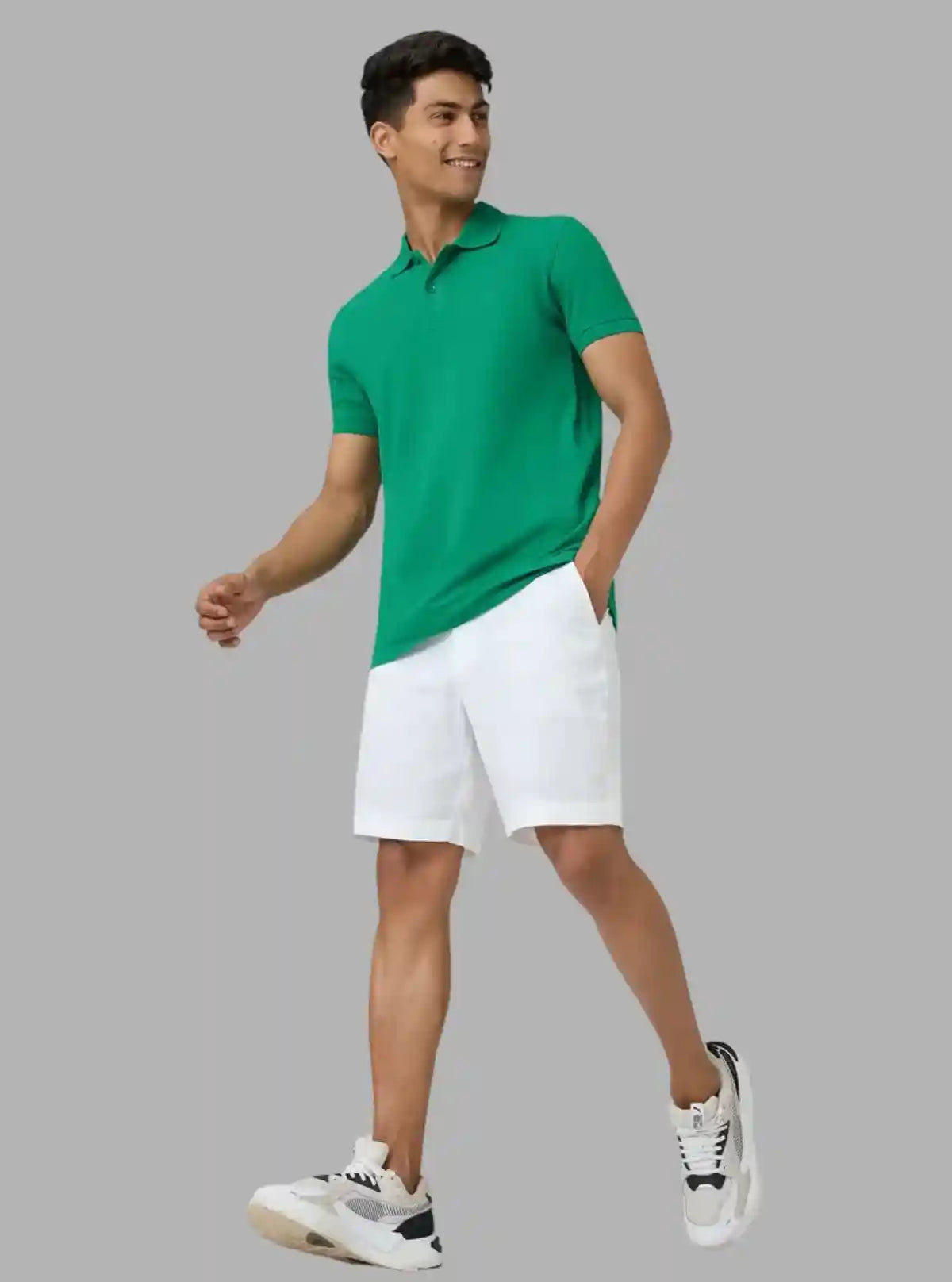 Men’s Parrot Green Polo T-Shirt with Collar & Cuff | 100% Cotton Piqué Knit | Boer & Fitch | Buy Online at  Boer and Fitch