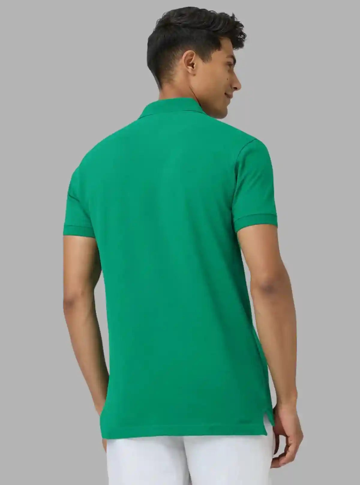 Men’s Parrot Green Polo T-Shirt with Collar & Cuff | 100% Cotton Piqué Knit | Boer & Fitch | Buy Online at  Boer and Fitch