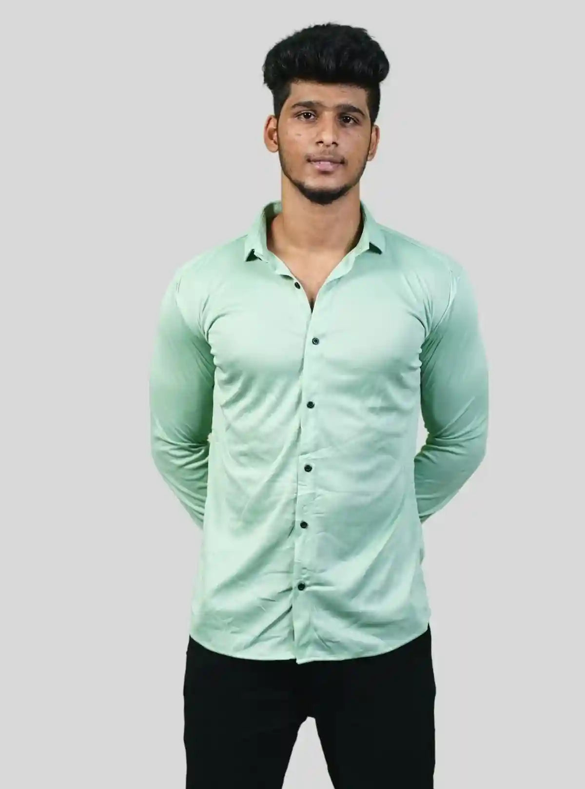 Men's Pastel Green Long Sleeve Poly Shirt – Fresh & Refined by Boer and Fitch from Boer and Fitch | Buy Online at gep32c-qs.myshopify.com