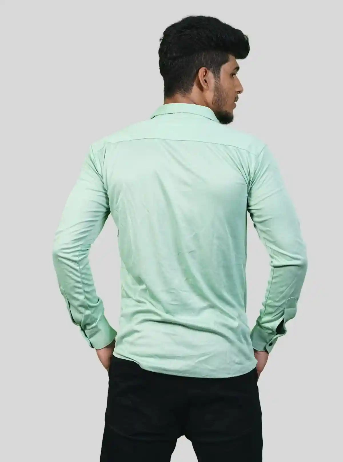 Men's Pastel Green Long Sleeve Poly Shirt – Fresh & Refined by Boer and Fitch from Boer and Fitch | Buy Online at gep32c-qs.myshopify.com