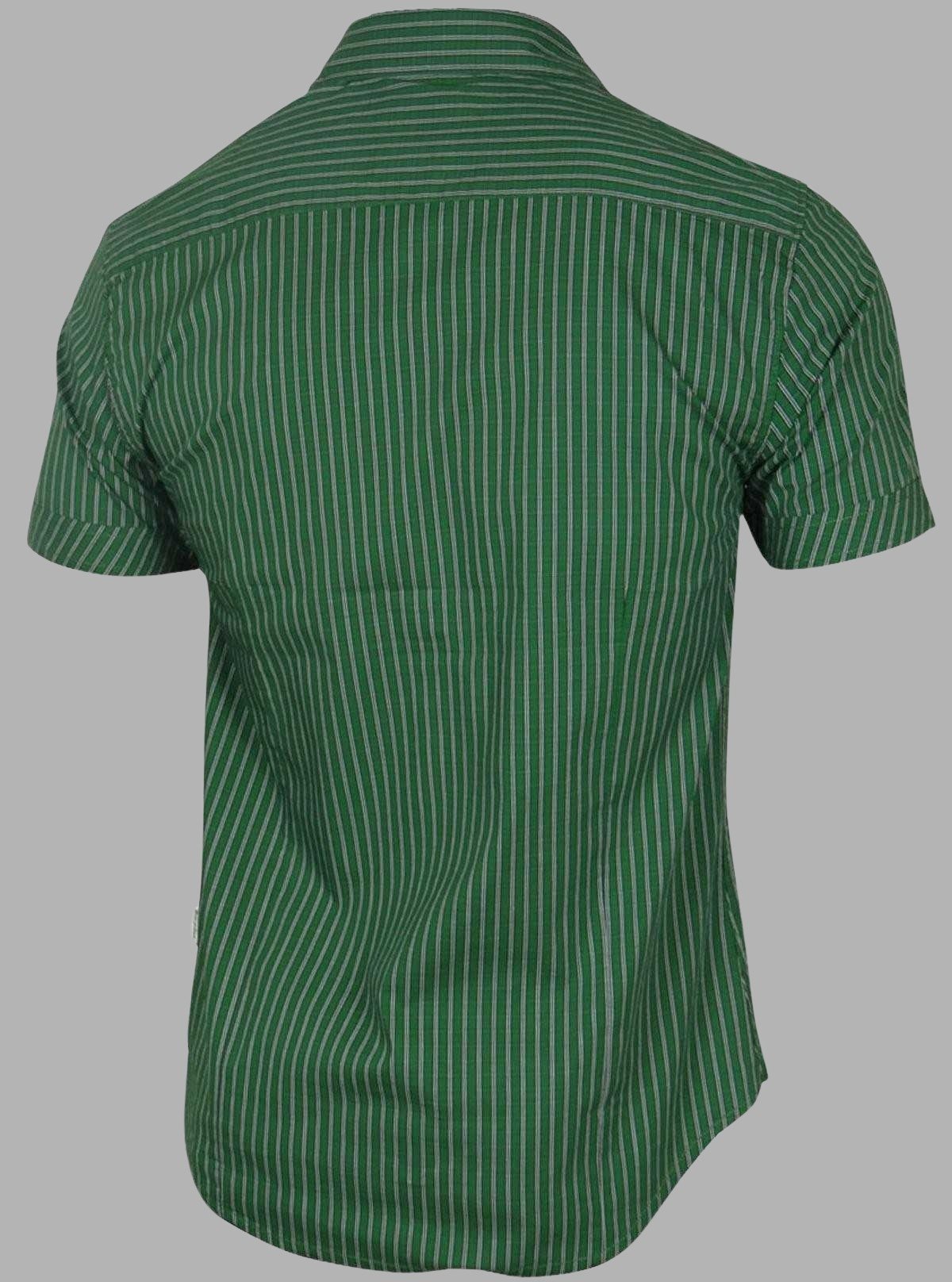 Green Micro Checked Half Sleeve Shirt for Men – Casual Style by Boer and Fitch - Boer and Fitch