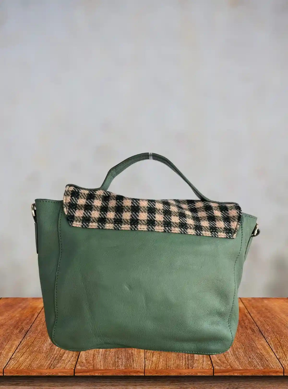 Classic Green Checkered Handheld Bag – Chic Tartan-Inspired Style by Boer & Fitch | Buy Online at  Boer and Fitch