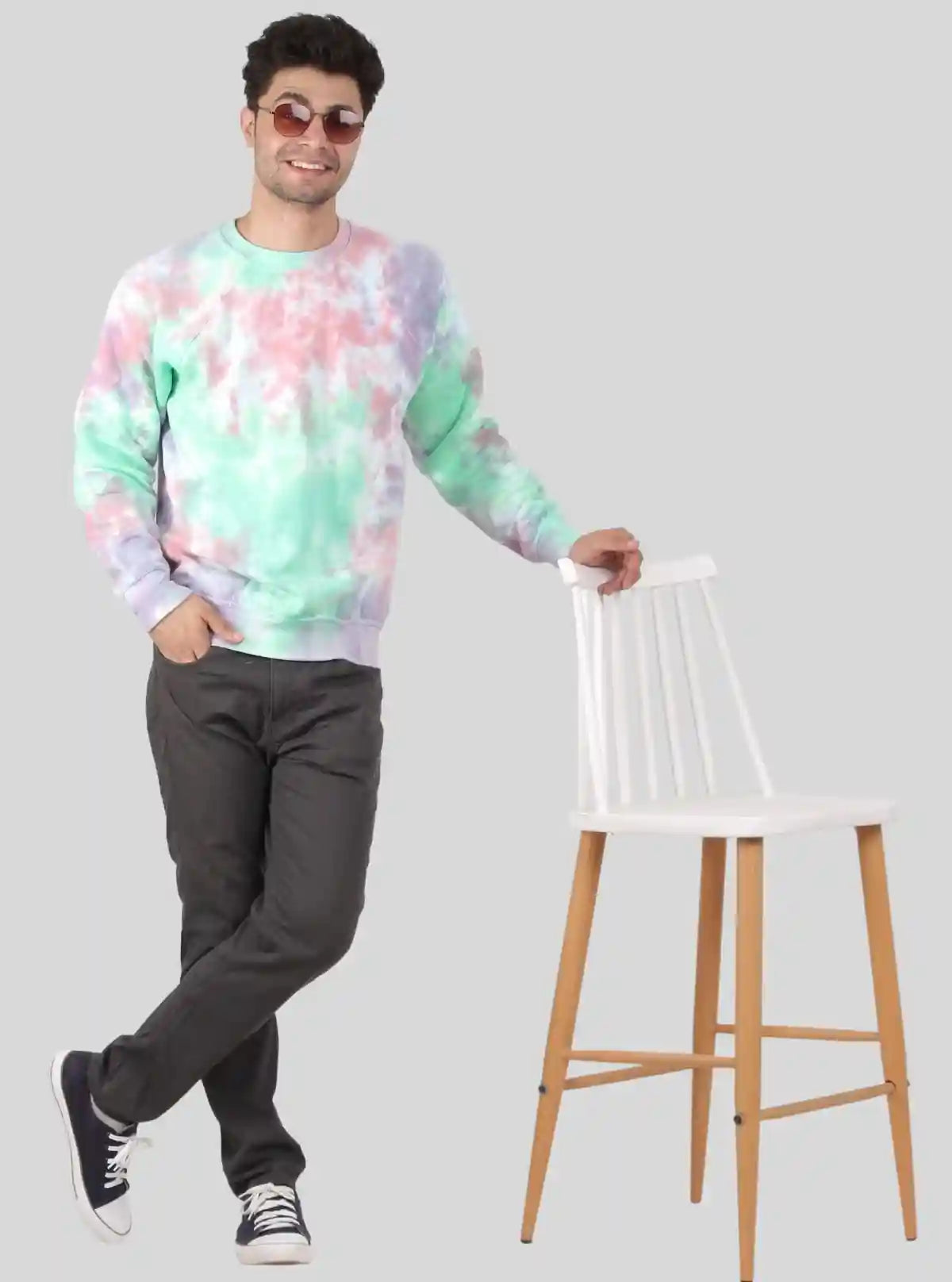 Men’s Galaxy Tie-Dye Sweatshirt – Cosmic Style with Cozy Comfort | Buy Online at  Boer and Fitch