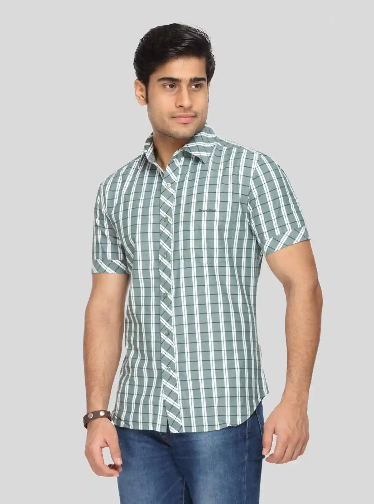 Men's Green Classic Striped Shirt – Timeless, Fresh & Smart Everyday Style | Buy Online at  Boer and Fitch