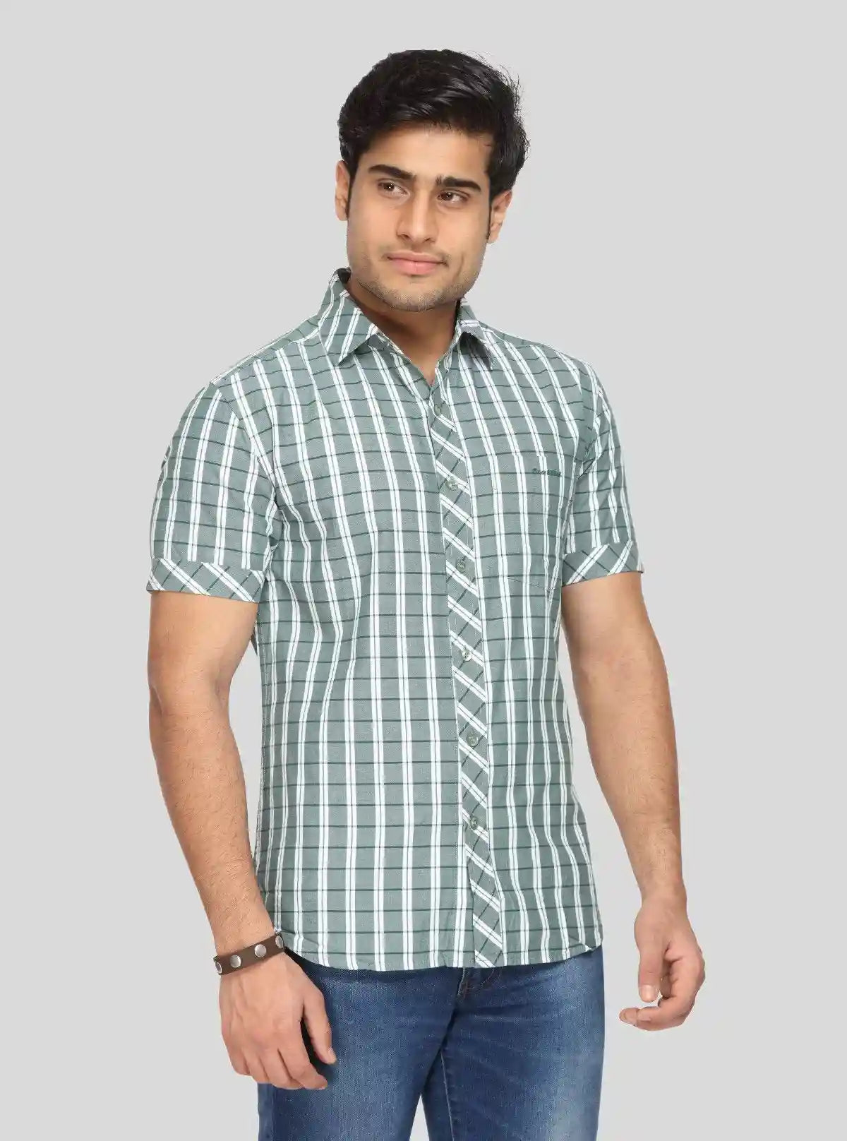 Men's Green Classic Striped Shirt – Timeless, Fresh & Smart Everyday Style | Buy Online at  Boer and Fitch