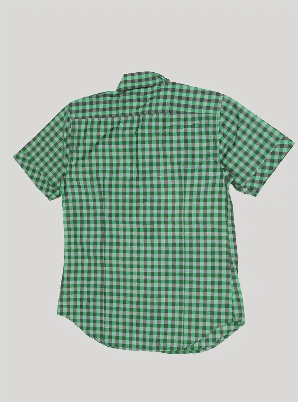 Men’s Green Micro Checked Half Sleeve Shirt – Stylish & Comfortable | Boer & Fitch | Buy Online at  Boer and Fitch