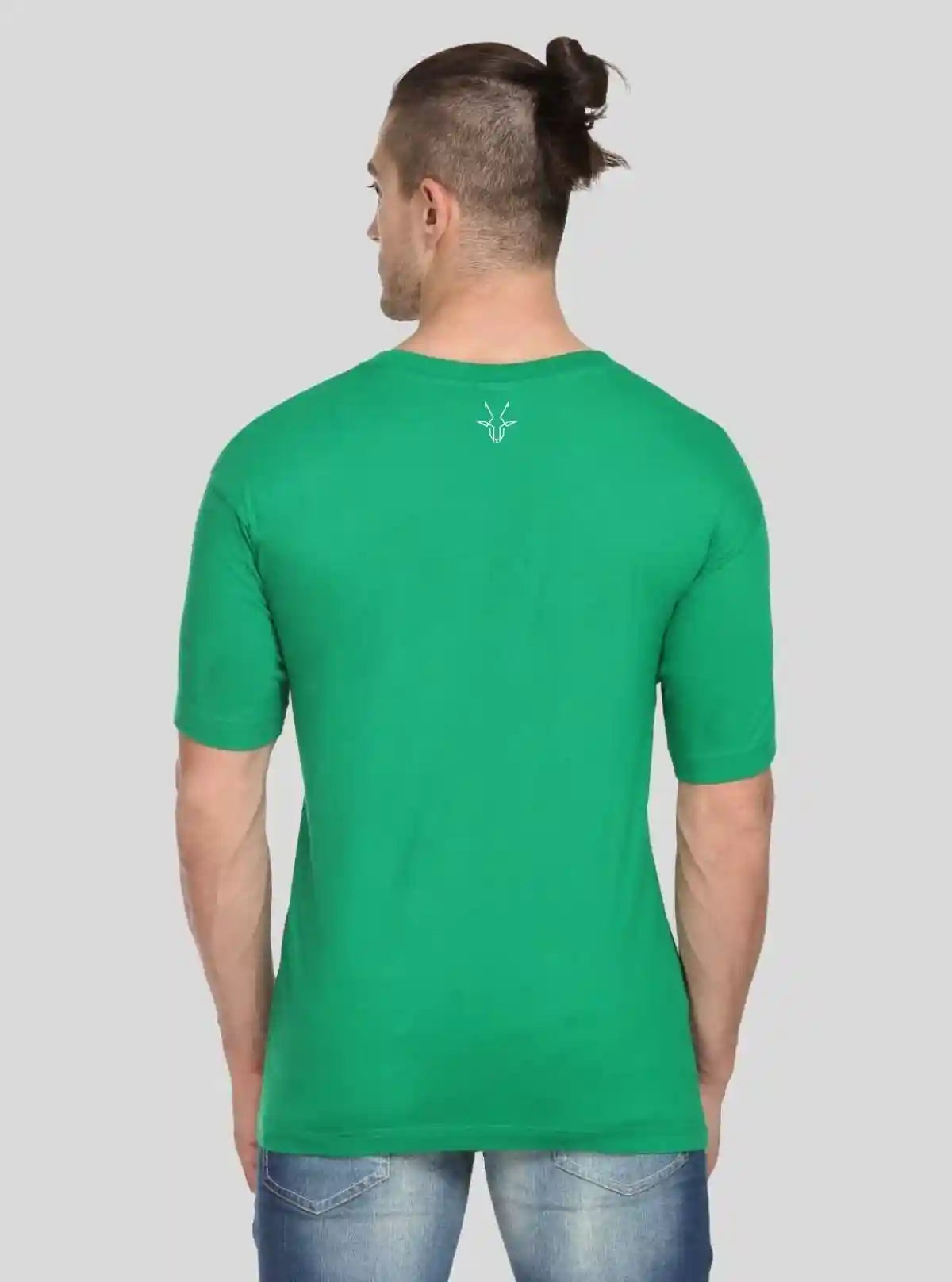 Men’s Green Printed Crew Neck T-Shirt – Bold Comfort for Everyday Style | Buy Online at  Boer and Fitch