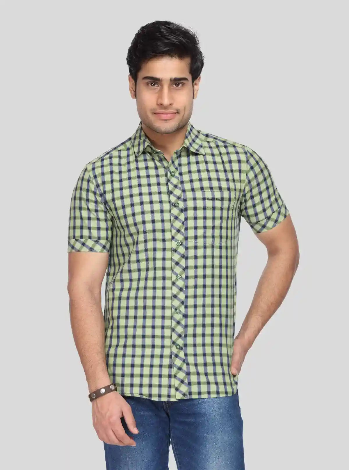 Men's Lime Green Soft Check Shirt – Fresh, Comfortable & Stylishly Casual | Buy Online at gep32c-qs.myshopify.com