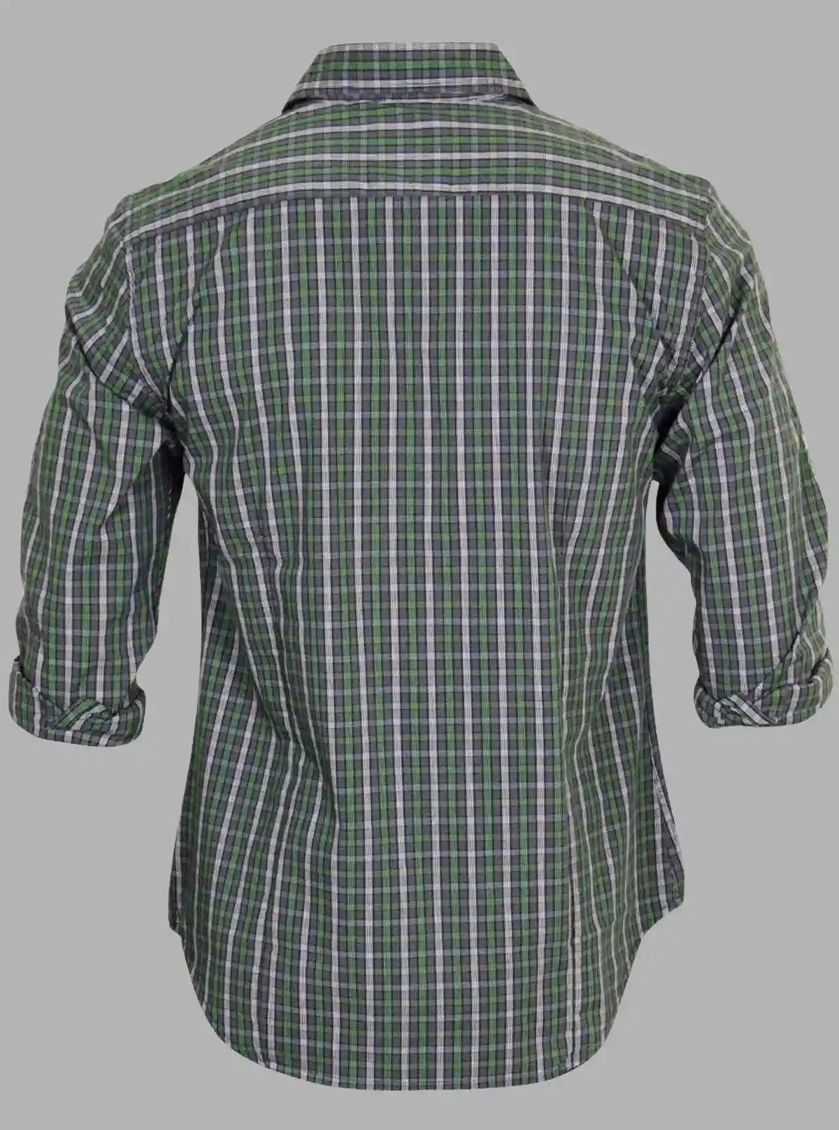 Soft Green Checked Slim Fit Full Sleeve Shirt for Men – Casual & Smart by Boer and Fitch | Buy Online at  Boer and Fitch