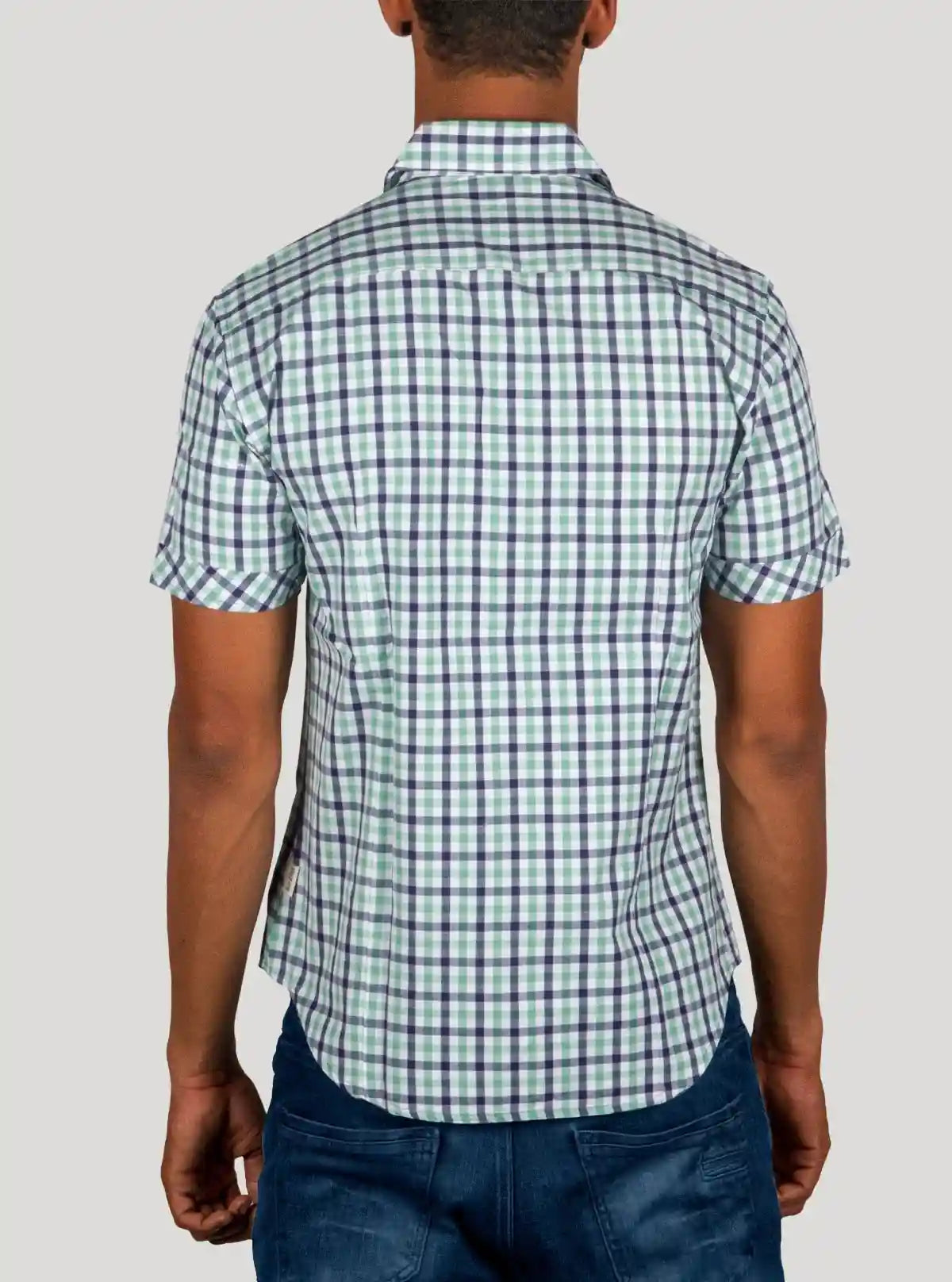 Soft Green Checkered Half Sleeve Shirt for Men – Casual Cotton Shirt by Boer and Fitch | Buy Online at  Boer and Fitch