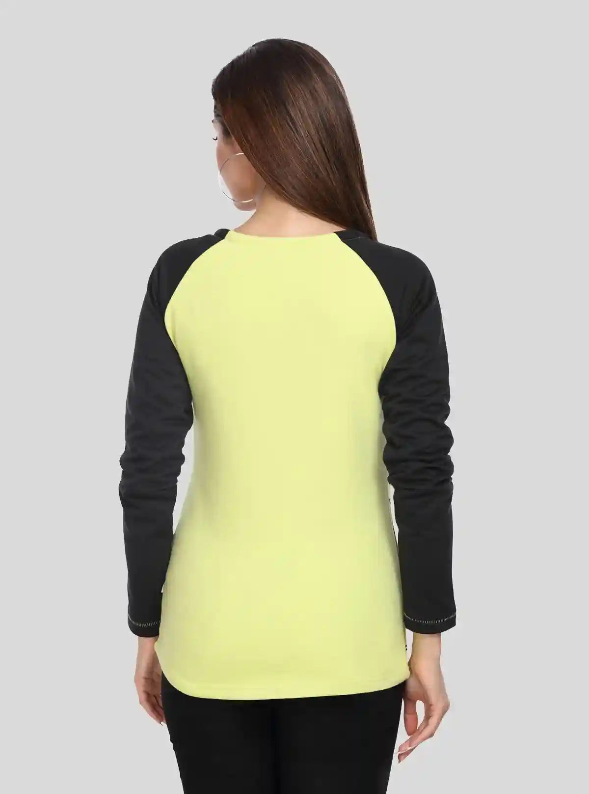 Women’s Green Striped Raglan Sleeve Sweat Top in Cotton Fleece | Buy Online at  Boer and Fitch