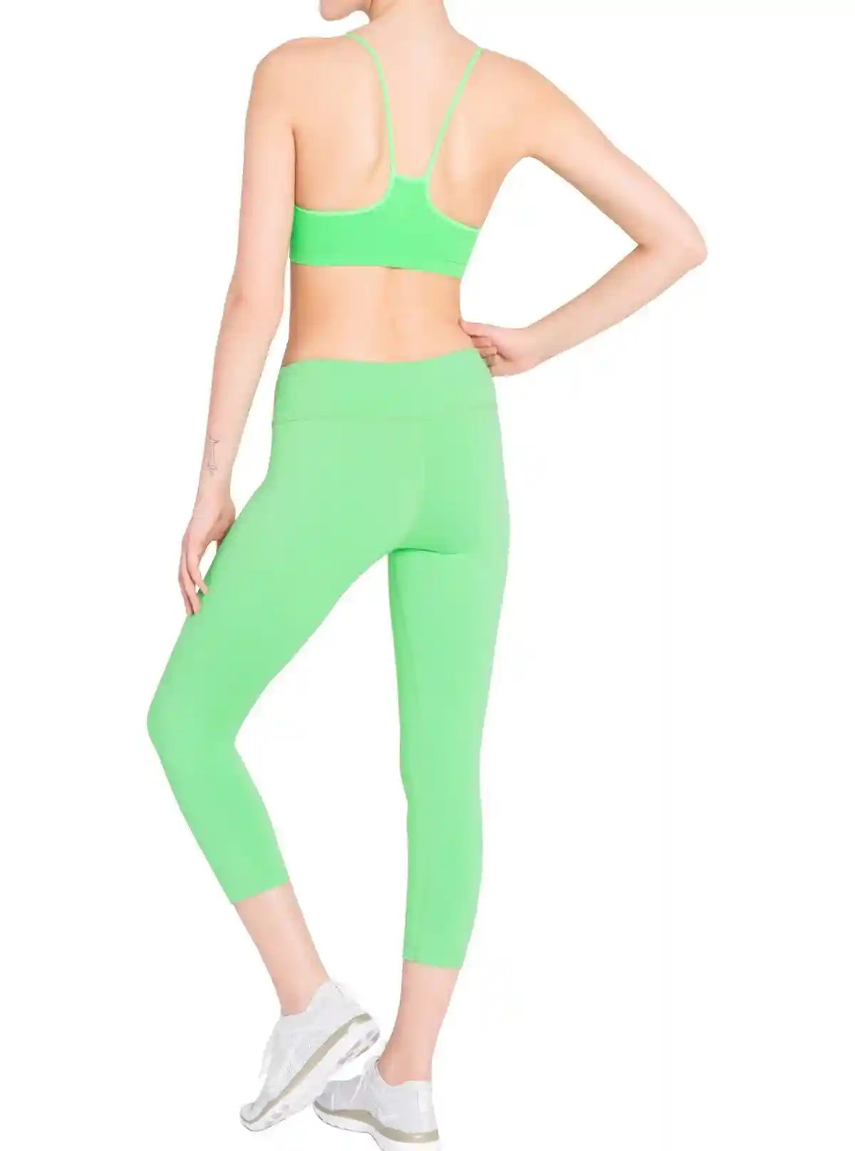 Women’s Light Green Cotton Elastane Knit Capri – Stretchy, Soft & Stylish Fit | Buy Online at  Boer and Fitch